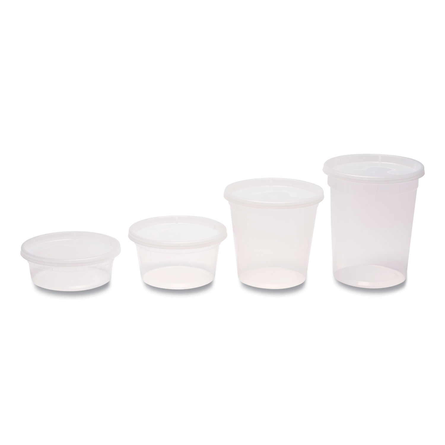 Deli Container Heavy Duty 8oz with Clear Lid – 240 Pack (261312)