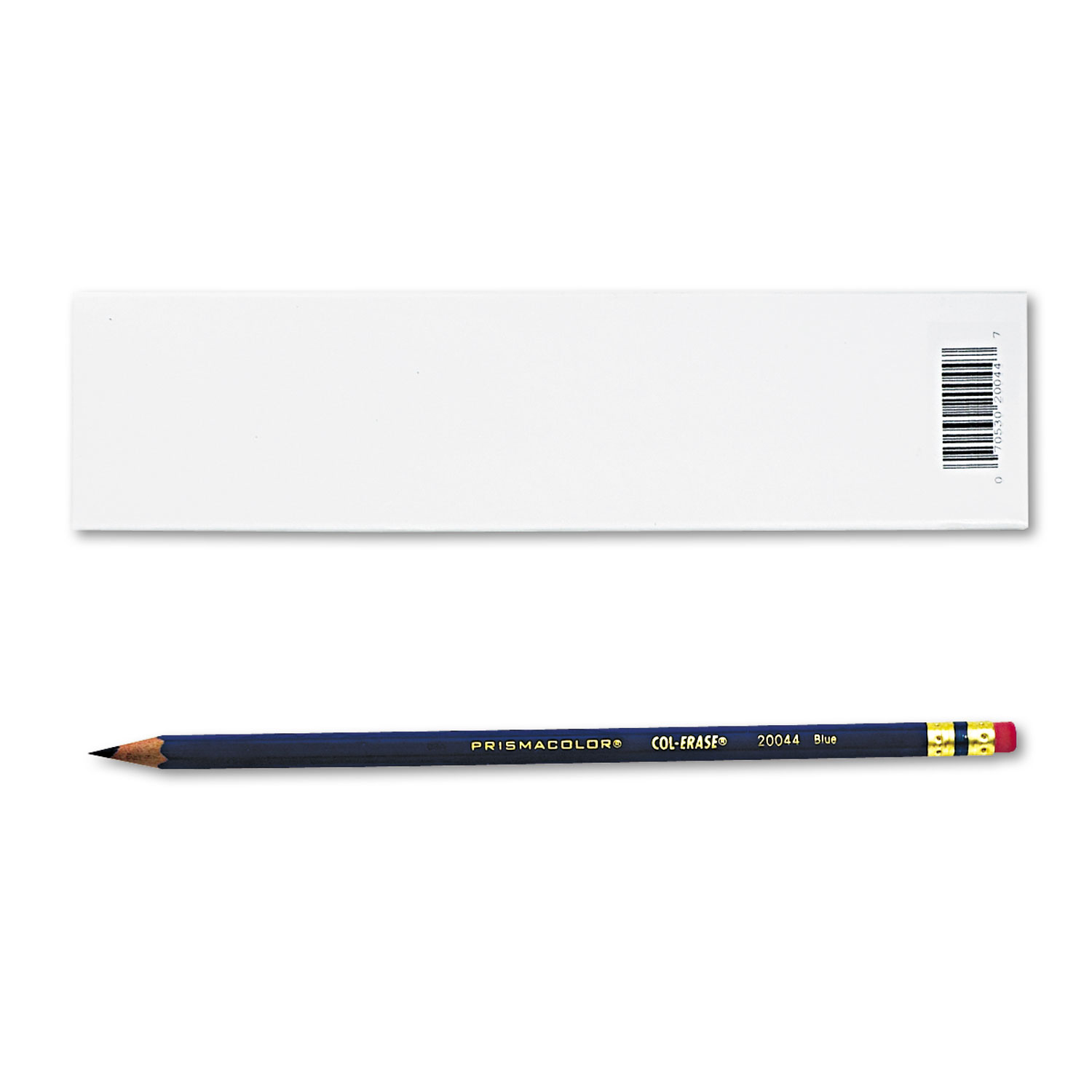  Prismacolor 20044 Col-Erase Pencil with Eraser, 0.7 mm, 2B (#1), Blue Lead, Blue Barrel, Dozen (SAN20044) 