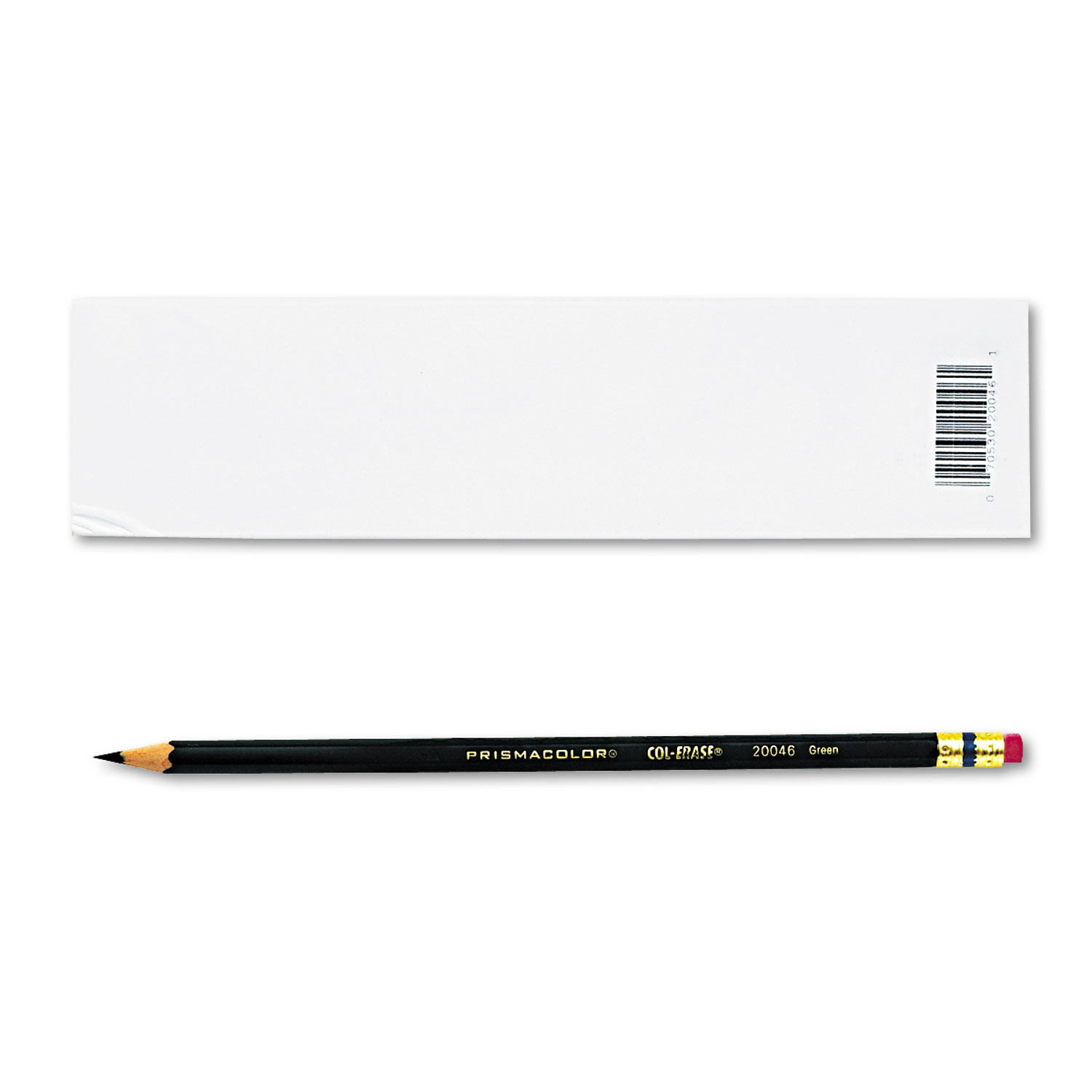  Prismacolor 20046 Col-Erase Pencil with Eraser, 0.7 mm, 2B (#1), Green Lead, Green Barrel, Dozen (SAN20046) 