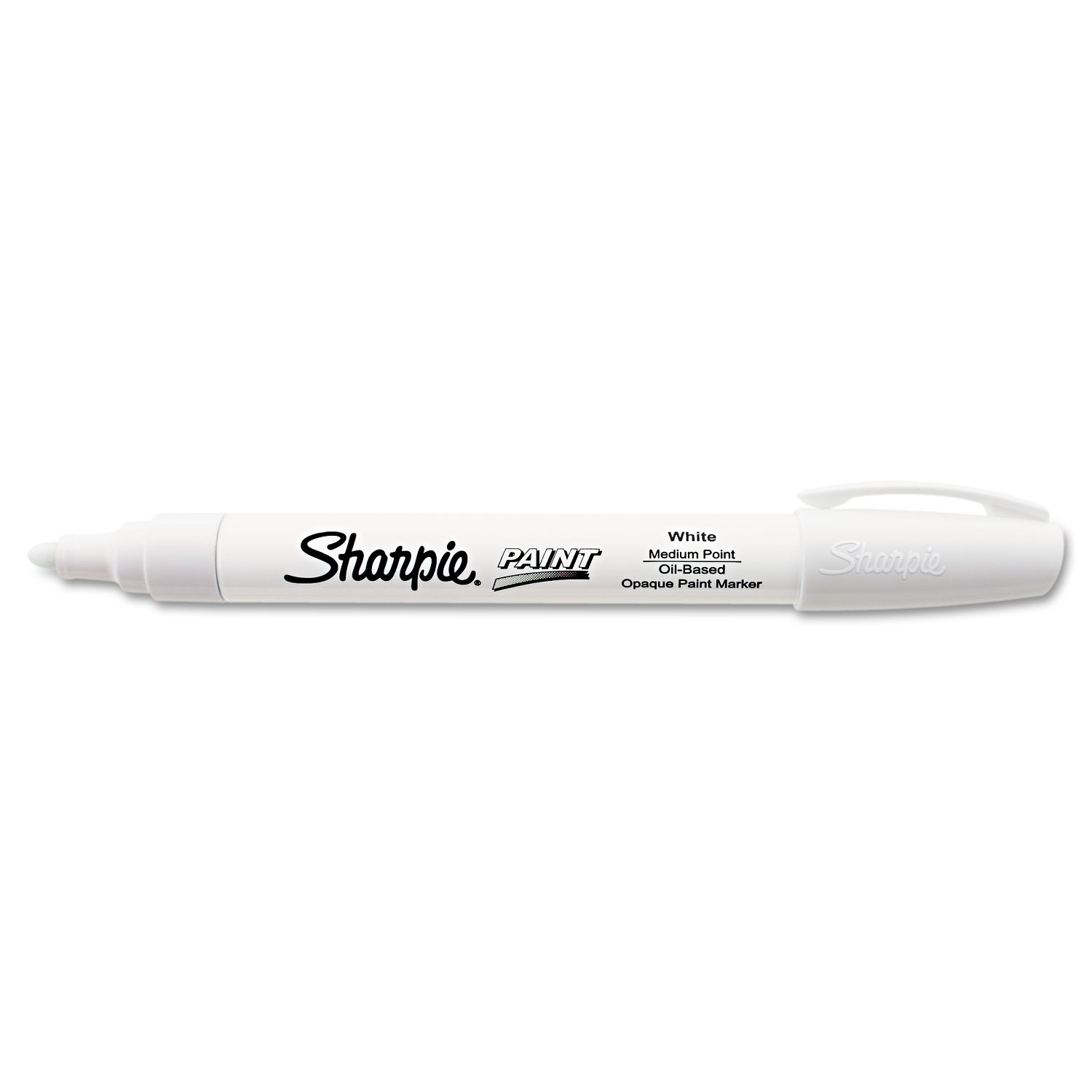  Sharpie 35558 Permanent Paint Marker, Medium Bullet Tip, White (SAN35558) 