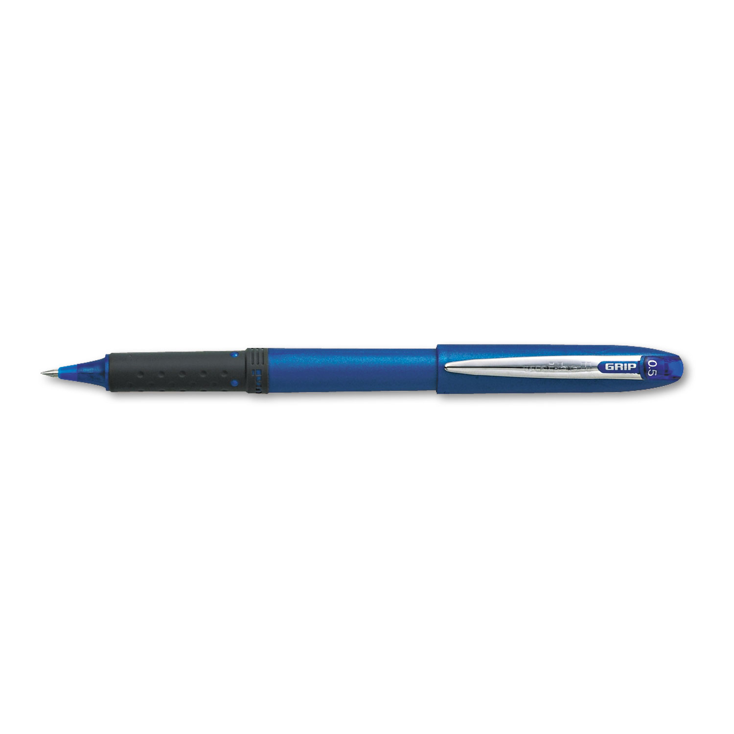  uni-ball 60705 Grip Stick Roller Ball Pen, Micro 0.5mm, Blue Ink/Barrel, Dozen (UBC60705) 