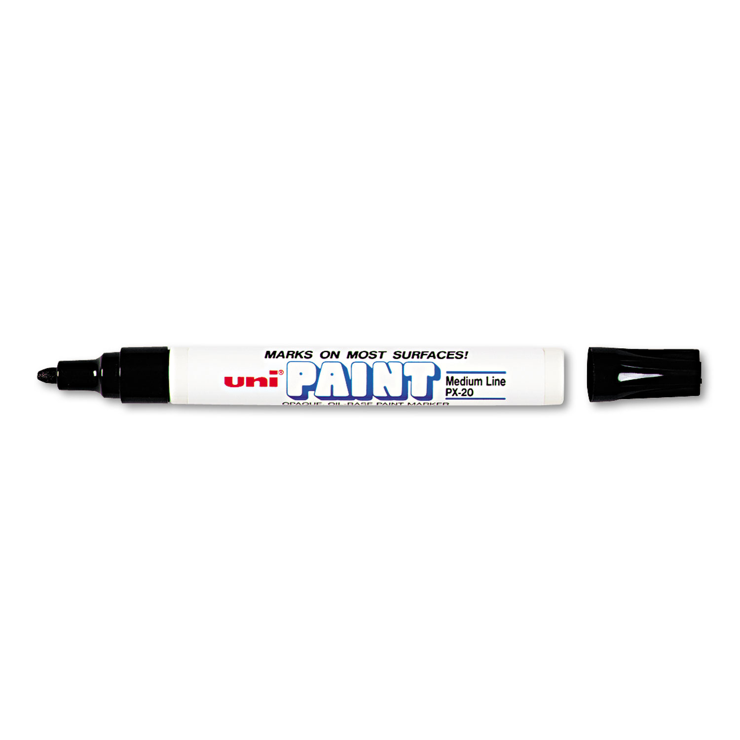  uni-Paint 63601 Permanent Marker, Medium Bullet Tip, Black (UBC63601) 