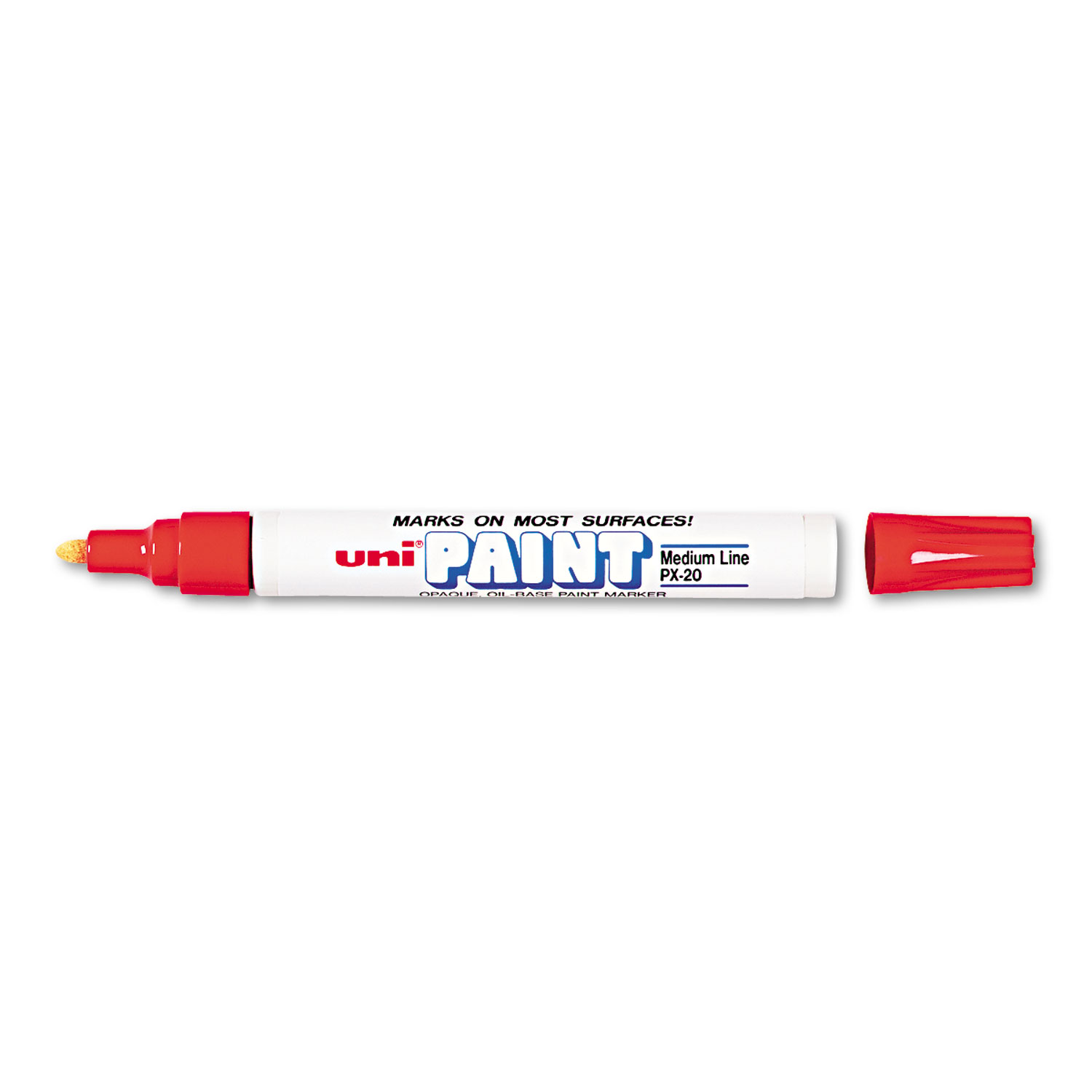  uni-Paint 63602 Permanent Marker, Medium Bullet Tip, Red (UBC63602) 