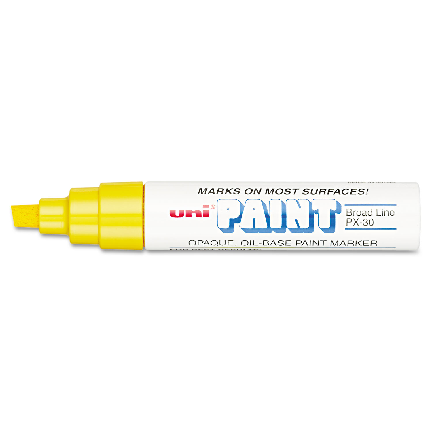  uni-Paint 63735 Permanent Marker, Broad Chisel Tip, Yellow (UBC63735) 