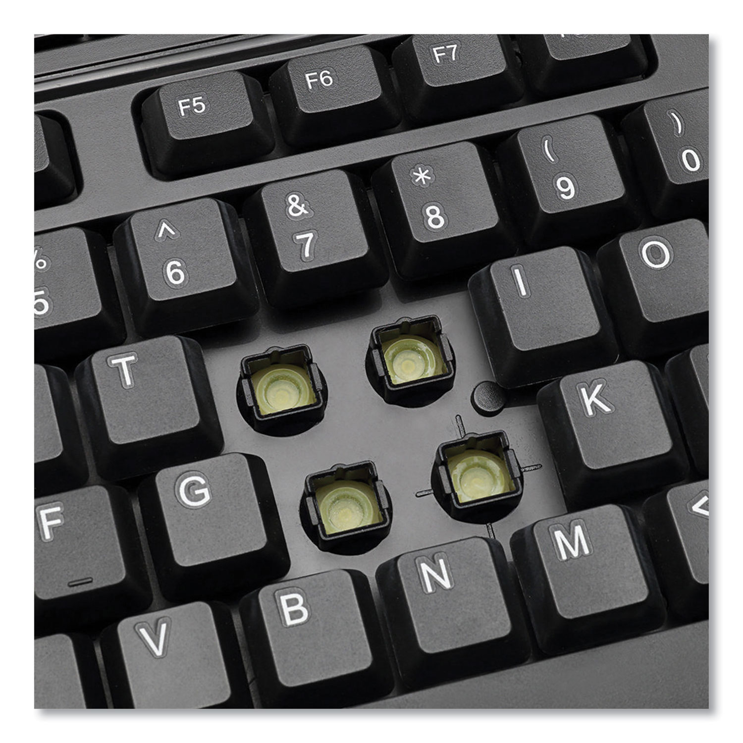 WKB-1320CB Antimicrobial Wireless Desktop Keyboard and Mouse, 2.4 GHz ...