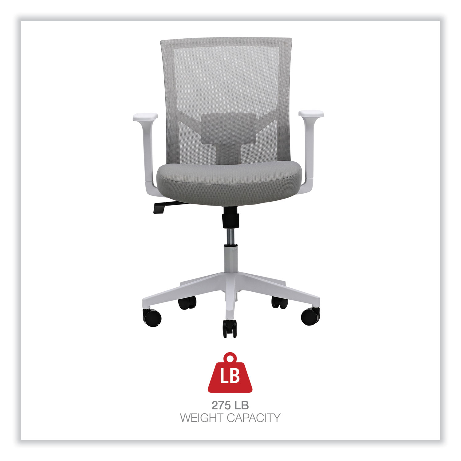 Alera®Alera Everyday Task Office Chair, Supports Up to 275 lb, 17.6″ to  21.5″ Seat Height, Black – Alera Details