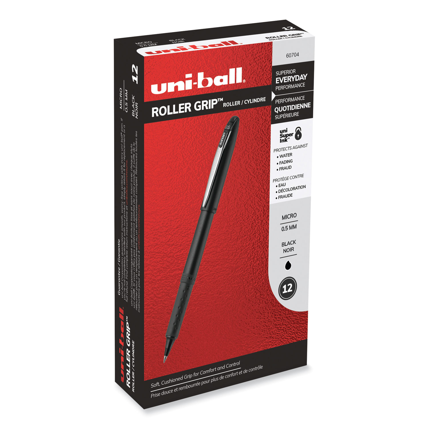 Retractable Pens Black Ink Gel Pens Set Roller Ball 0.5 MM Fine