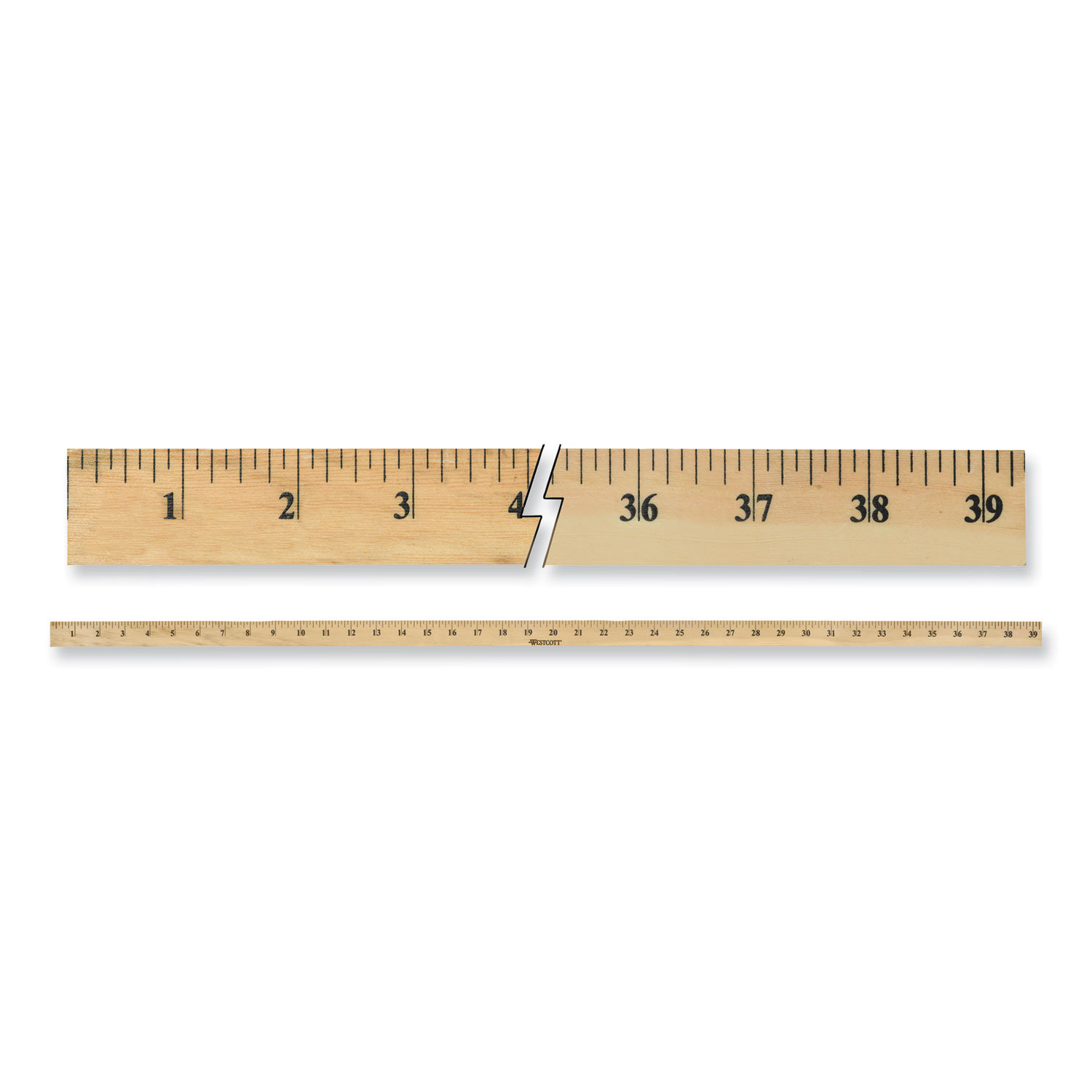 Wooden Meter Stick, 39.5' Long, Natural
