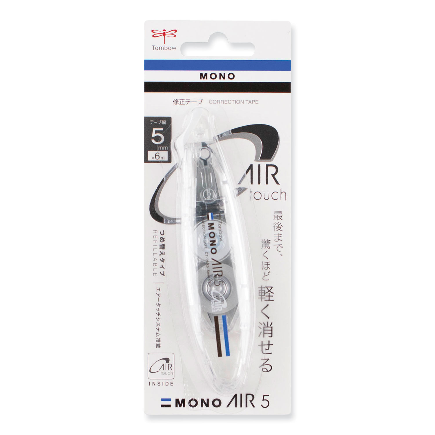 MONO Air Pen-Type Correction Tape, Refillable, Clear Applicator, 0.19 x  236 - mastersupplyonline