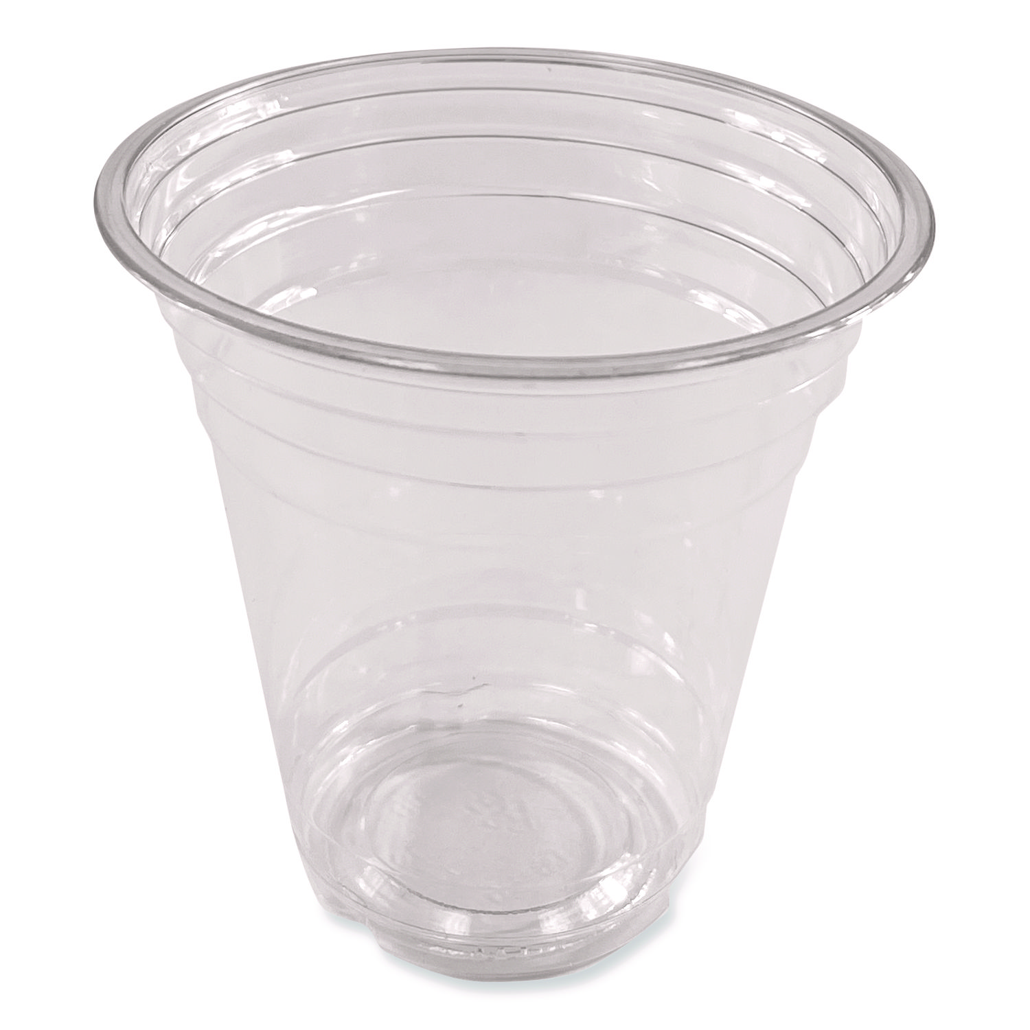  12oz Crystal Clear Plastic Cups With Dome lids and Paper Straws  - For Summary Beverage (50) : Health & Household