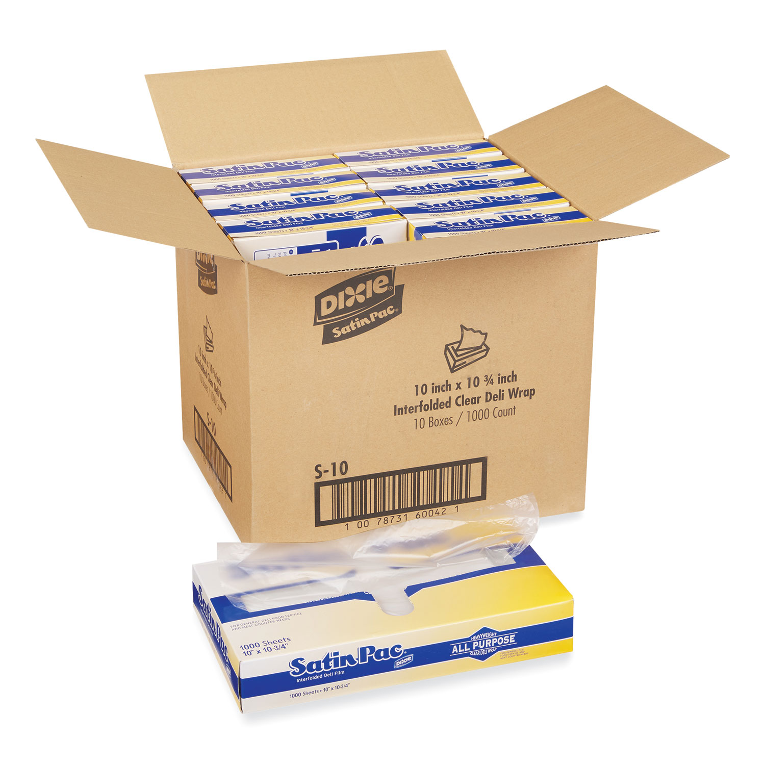 Dixie All-Purpose Food Wrap, Dry Wax Paper, 15 x 16, White, 1,000/Carton