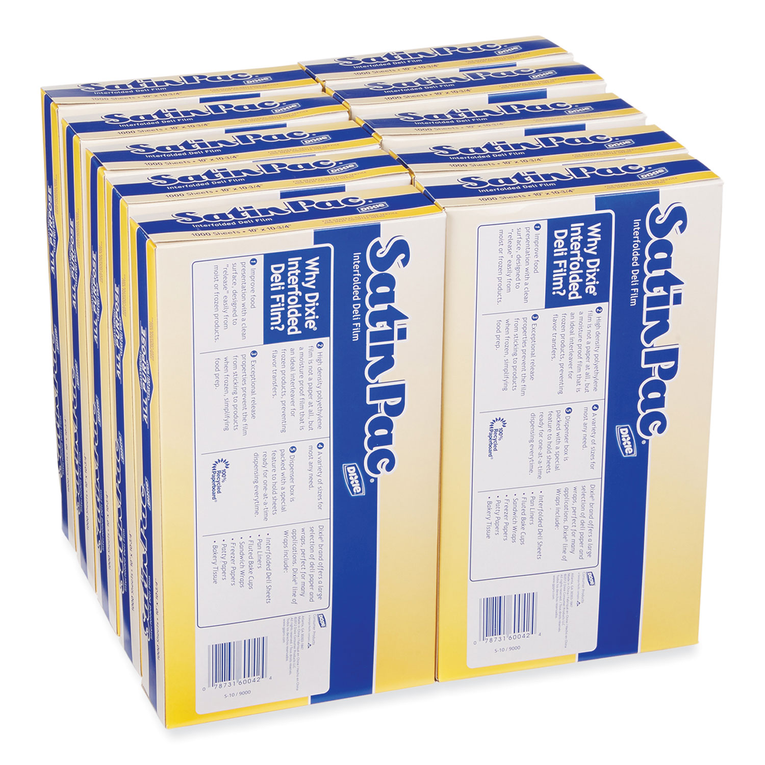 Dispens-A-Wax Waxed Deli Patty Paper, 4.75 x 5, White, 1,000/Box, 24 Boxes/Carton