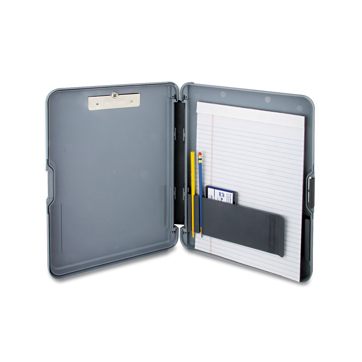 WorkMate Storage Clipboard, 1/2 Capacity, Holds 8 1/2w x 12h, Charcoal/Gray