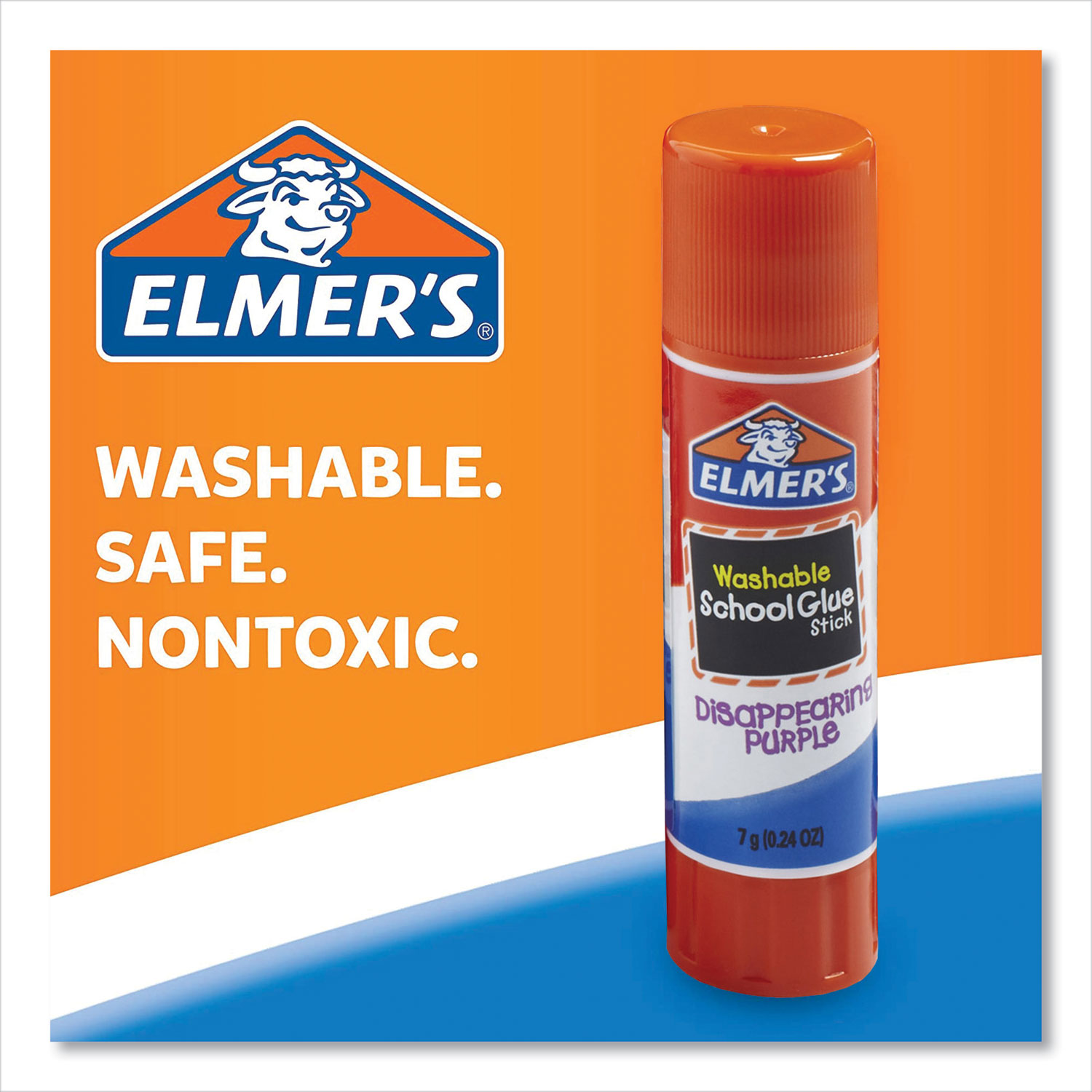 Elmers Washable Disappearing Purple School Glue Sticks 0.24 Oz