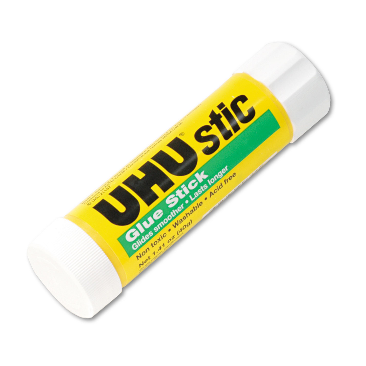  UHU 99655 Stic Permanent Glue Stick, 1.41 oz, Applies and Dries Clear (STD99655) 
