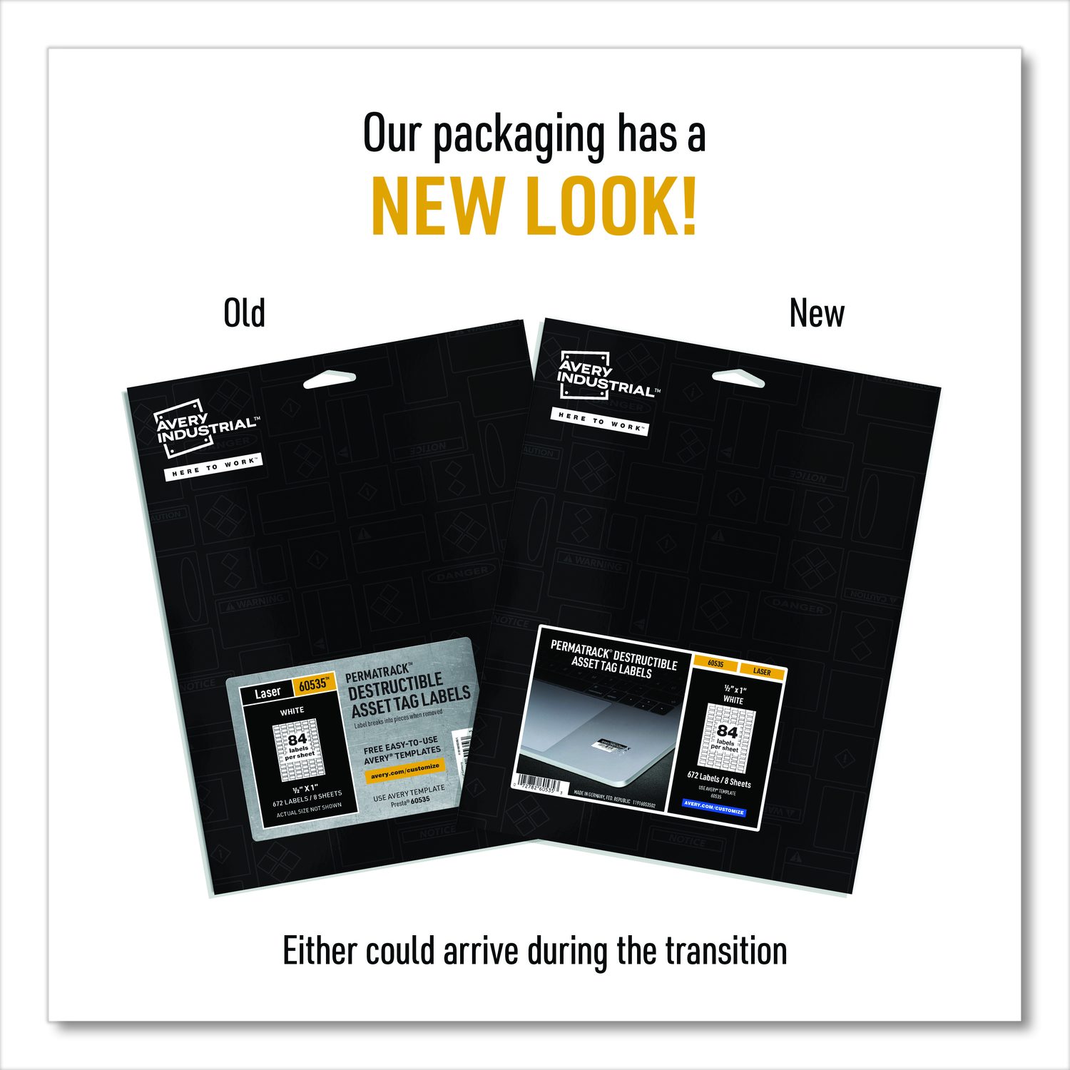 Avery® PermaTrack Destructible Asset Tag Labels, Laser Printers, 0.5 x ...