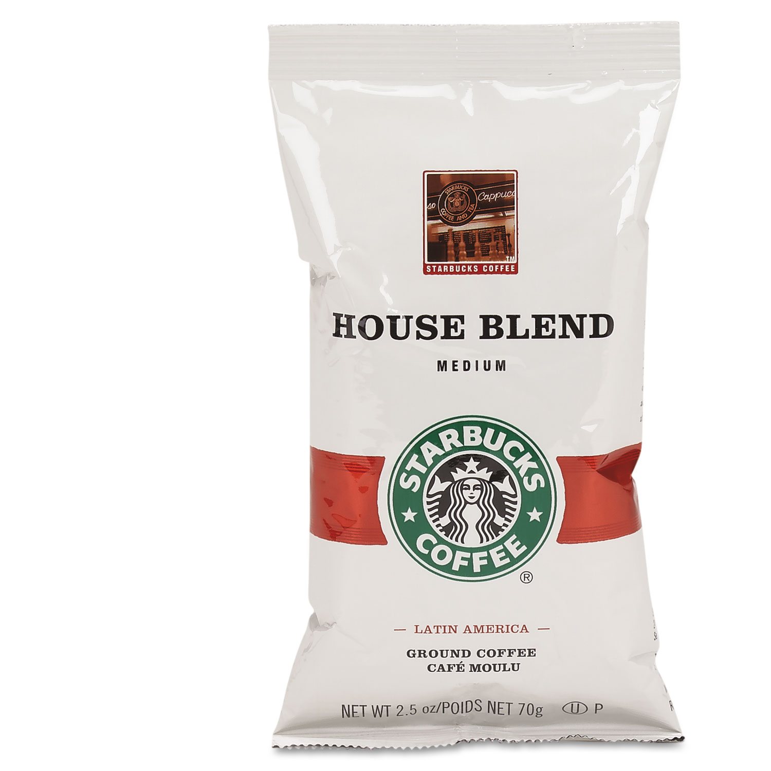  Starbucks 11018190 Coffee, Regular House Blend, 2.5oz Packet, 18/Box (SBK11018190) 
