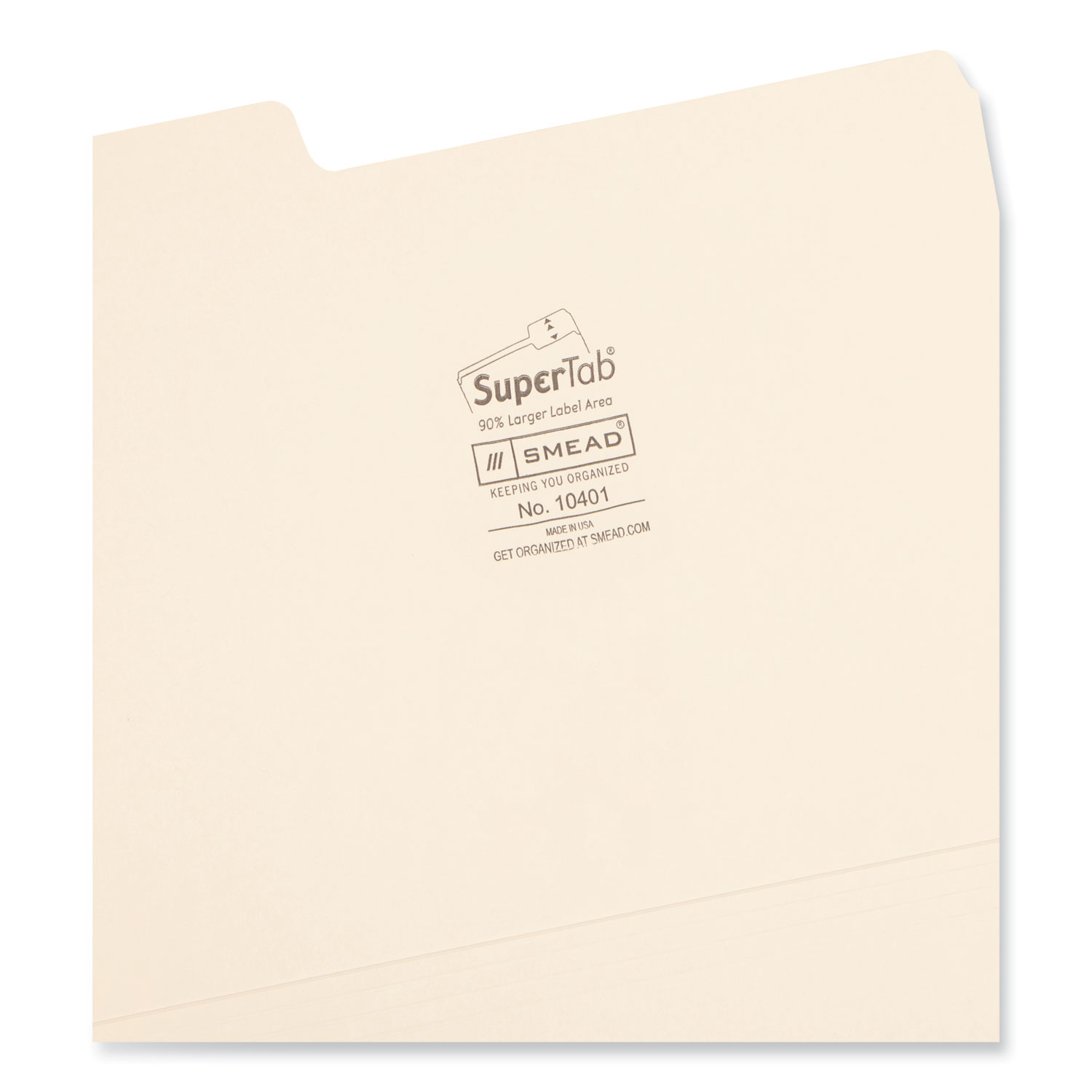 Supertab Folder Smead SuperTab Top Tab File Folders, 1/3-Cut Tabs: Assorted, Letter ...