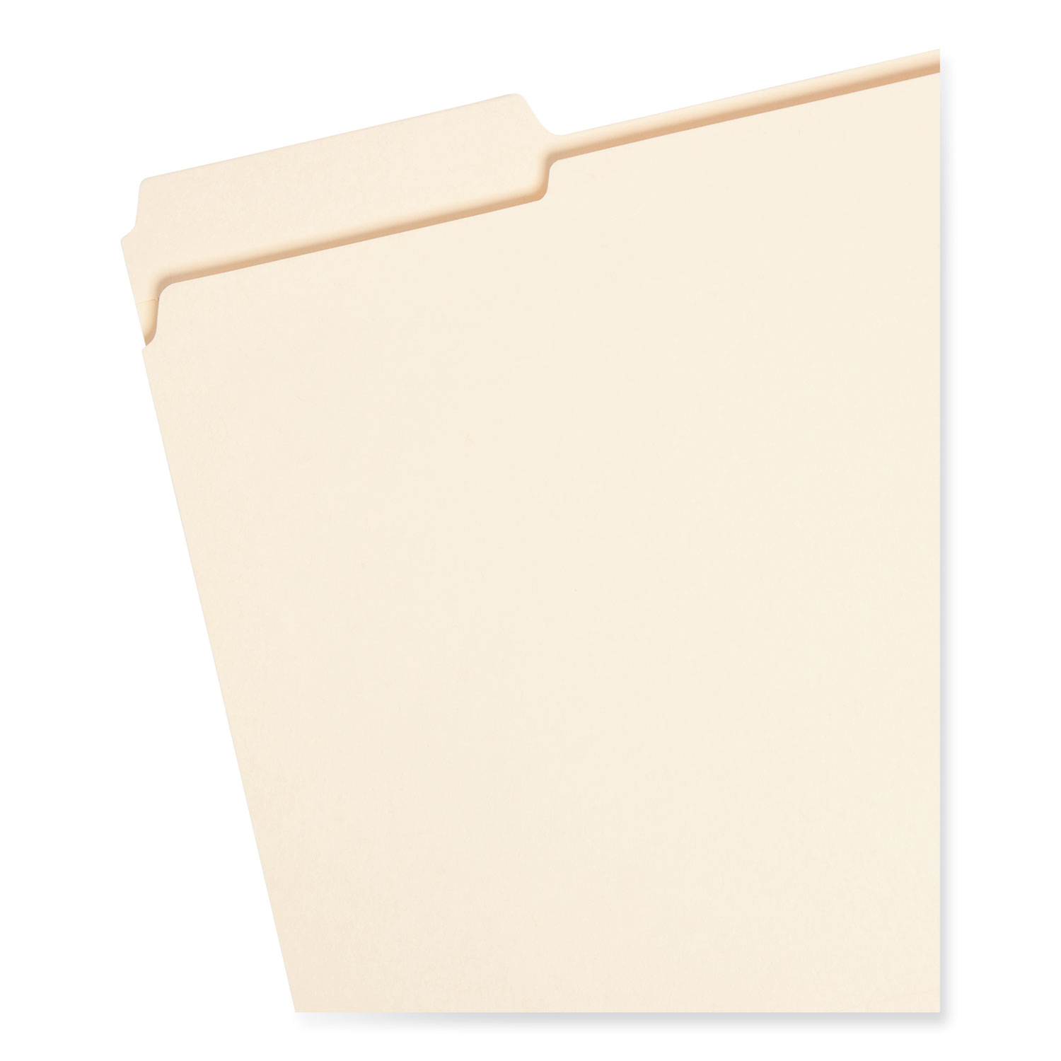 Basics File Folders, Letter Size, Heavyweight 1/3-Cut Tab Assorted  Colors, 50-Pack
