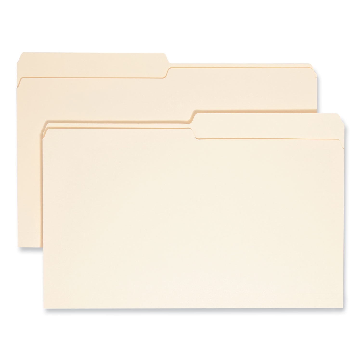 Manila File Folders, 1/2-Cut Tabs: Assorted, Legal Size, 0.75″ Expansion, Manila, 100/Box