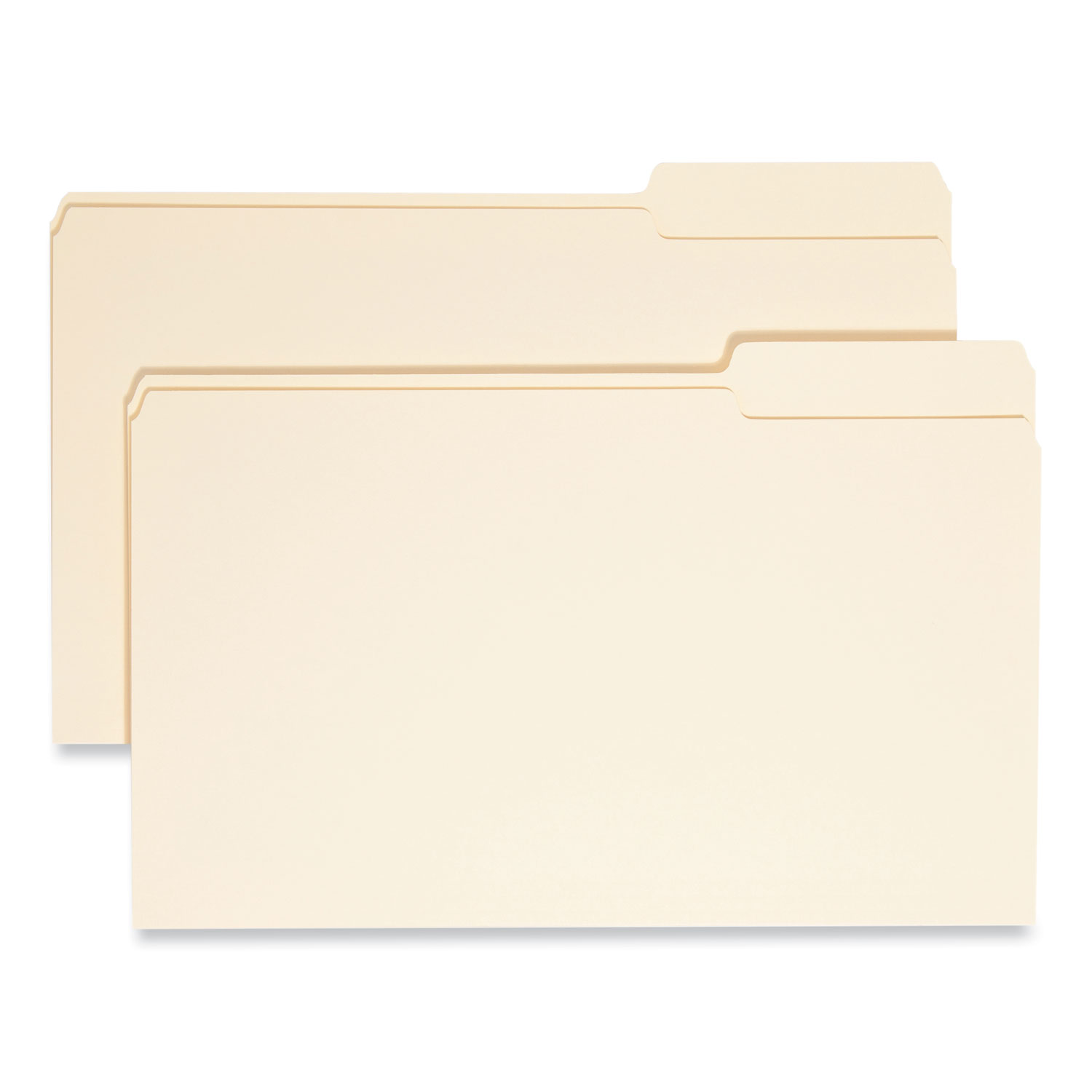 Manila File Folders, 1/3-Cut Tabs: Right Position, Legal Size, 0.75″ Expansion, Manila, 100/Box