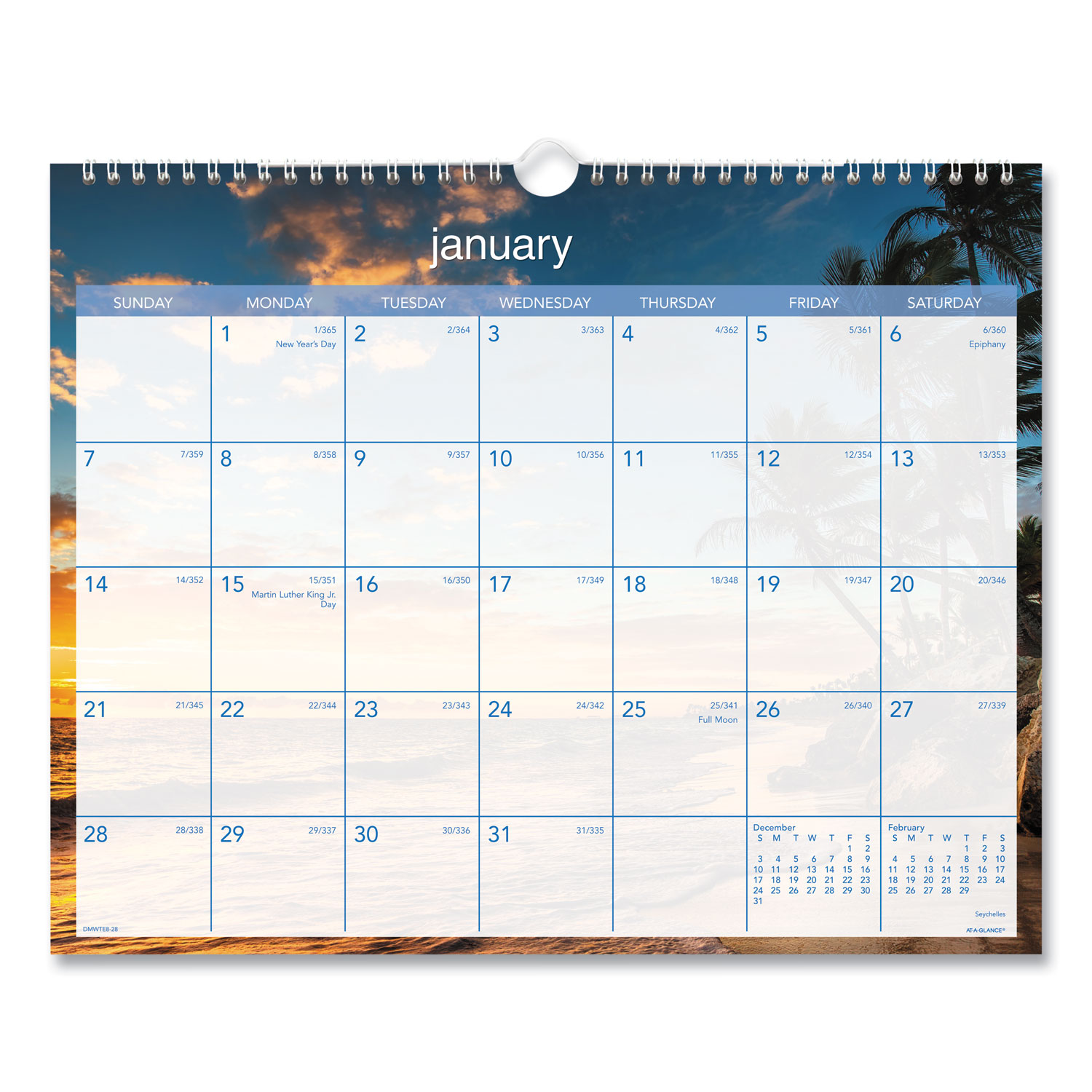 Tropical Escape Wall Calendar, Tropical Escape Photography, 15 x 12