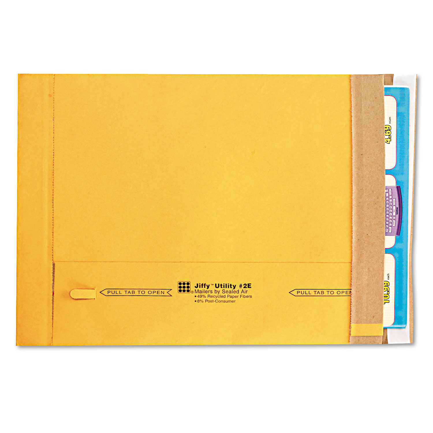 Utility Self Seal Mailer, #2E, 9 x 12, Natural Kraft, 100/Carton