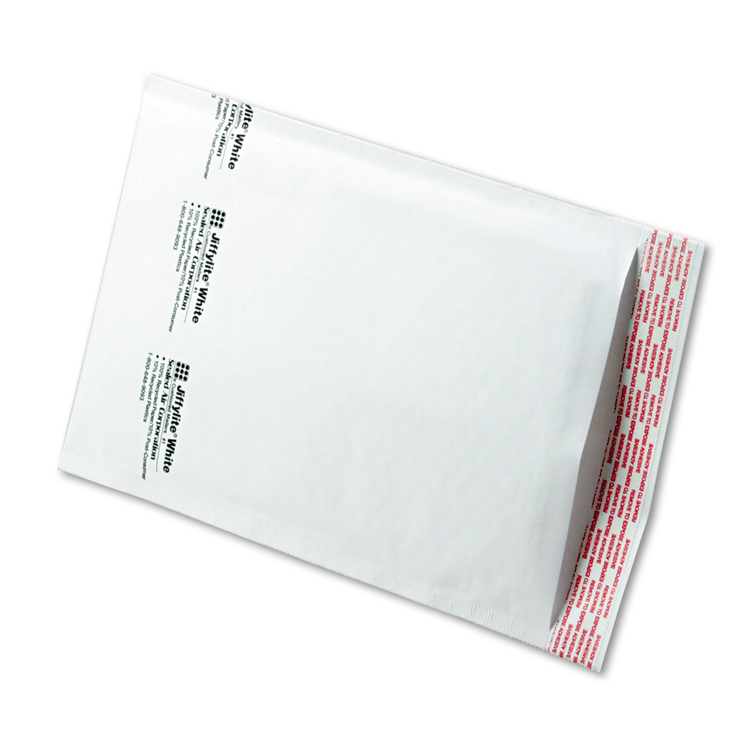Jiffylite Self Seal Mailer, #1, 7 1/4 x 12, White, 100/Carton