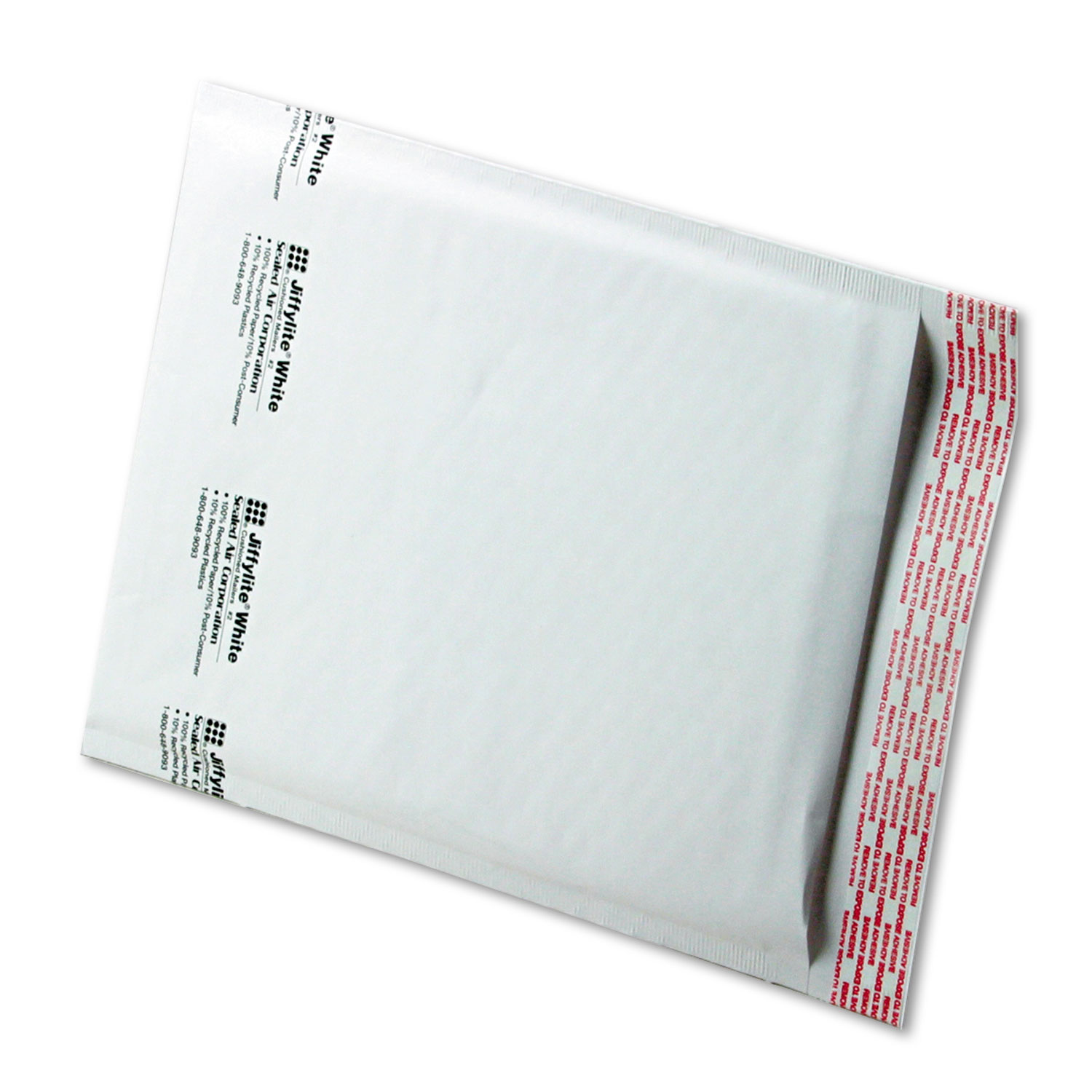 Jiffylite Self Seal Mailer, #2, 8 1/2 x 12, White, 100/Carton