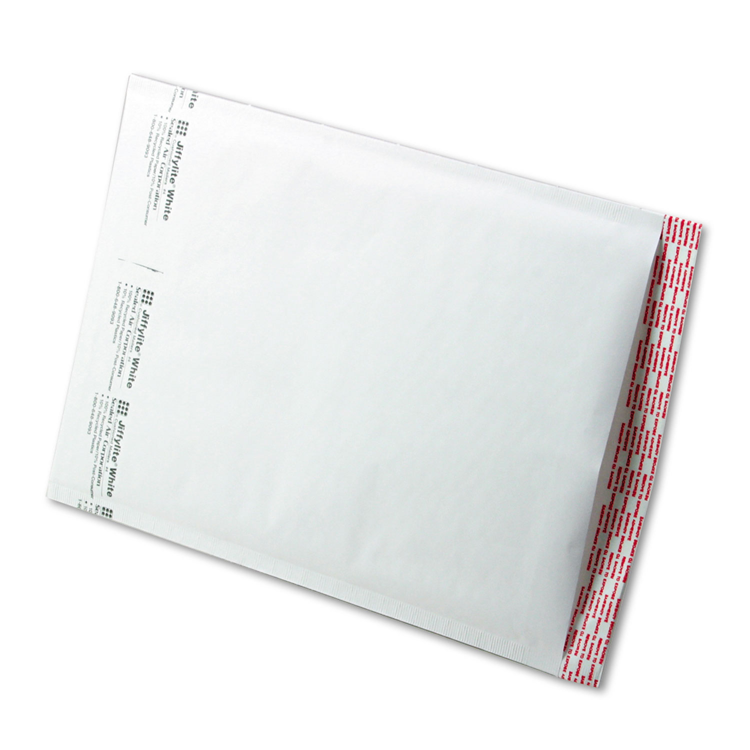  Sealed Air 39260 Jiffylite Self-Seal Bubble Mailer, #4, Barrier Bubble Lining, Self-Adhesive Closure, 9.5 x 14.5, White, 100/Carton (SEL39260) 