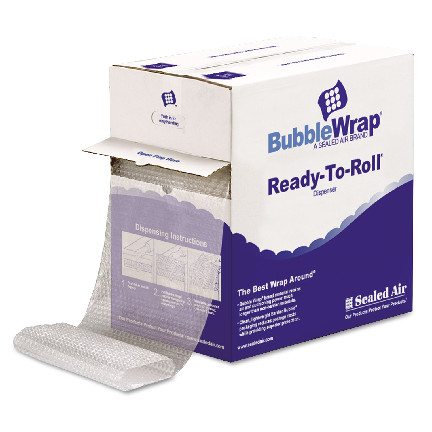 Bubble Wrap, Self-Clinging Air-Cushioned, 3/16