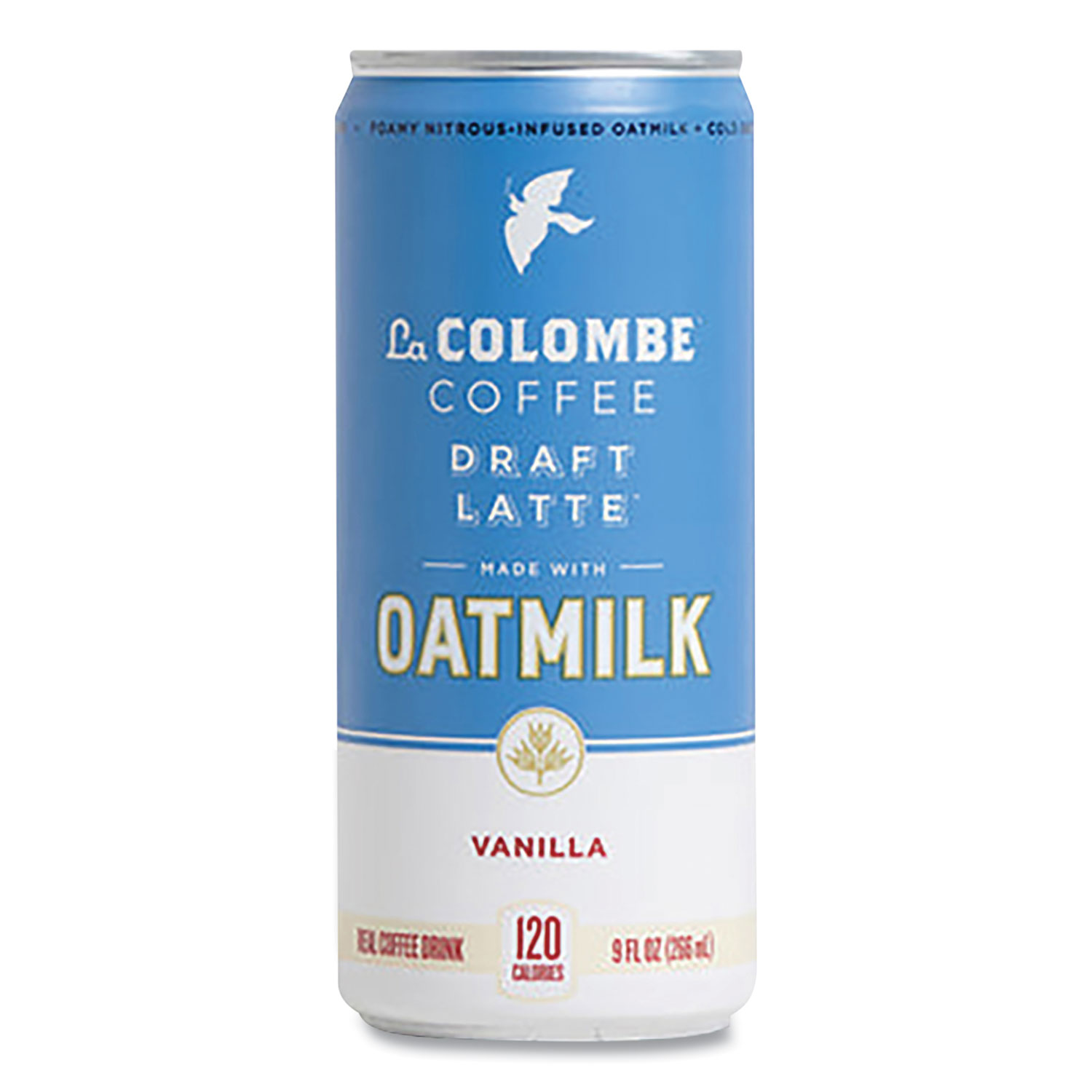 Cold Brew Draft Latte, Vanilla, 9 oz Can, 12/Carton