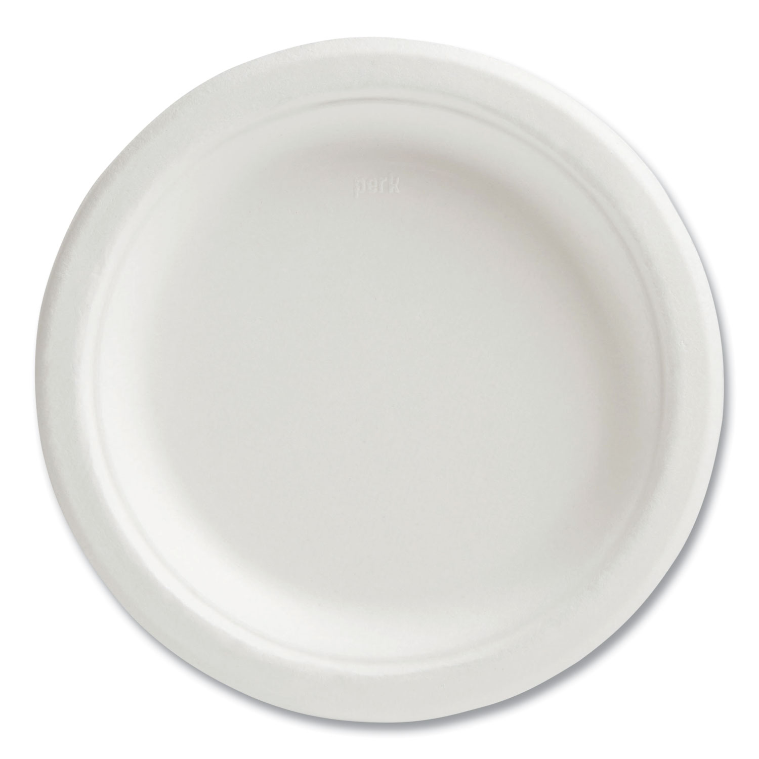 Perk™ PFAS-Free Compostable Bagasse Plates, Sugarcane, 6