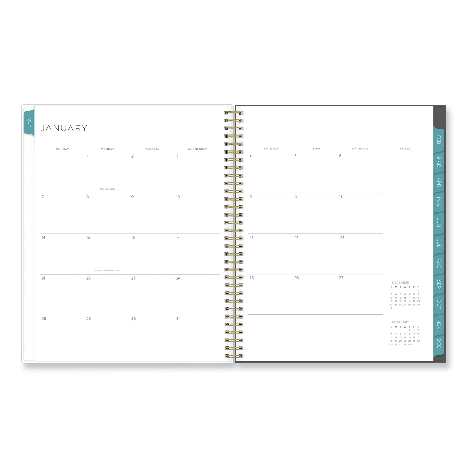 Blue Sky® Kelly Ventura Midnight Garden Weekly/Monthly Planner, Floral ...