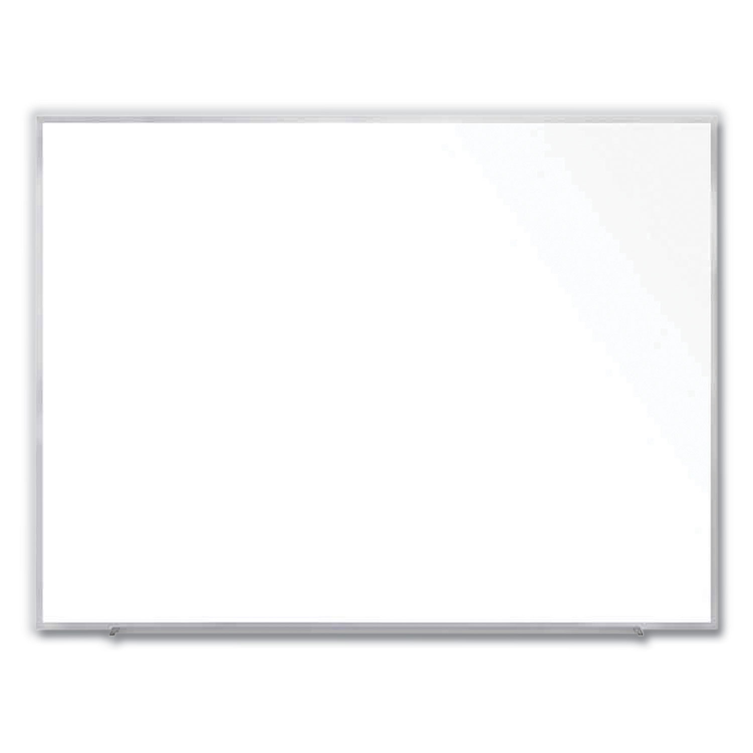 Magnetic Porcelain Whiteboard with Aluminum Frame, 72.5″ x 60.47″, White Surface, Satin Aluminum Frame