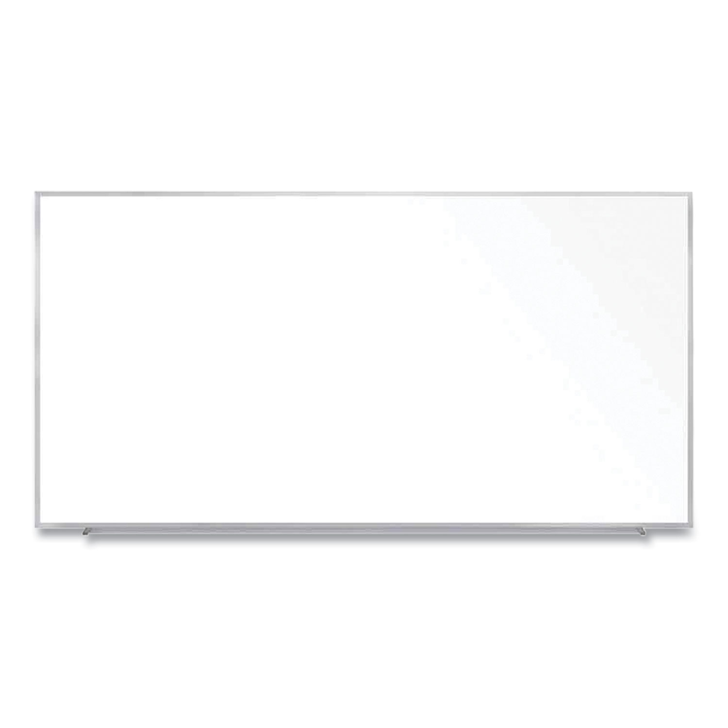 Magnetic Porcelain Whiteboard with Aluminum Frame, 120.59″ x 60.47″, White Surface, Satin Aluminum Frame