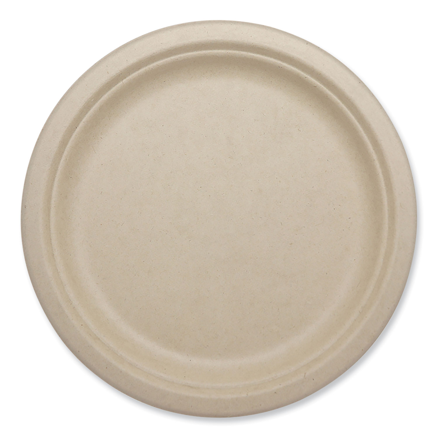 Fiber Plates, 9.1″ dia, Natural, 1,000/Carton