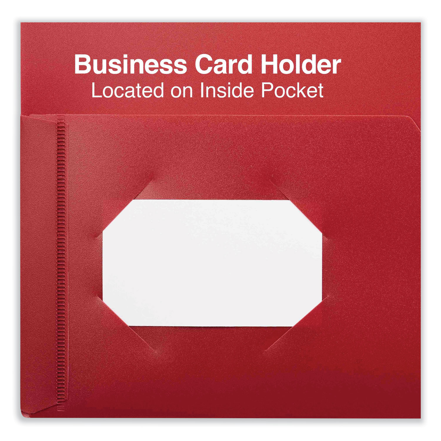 Ultra Pro â€" 10 Pack, Red 2-Pocket Folder With Clear Outside - View #2