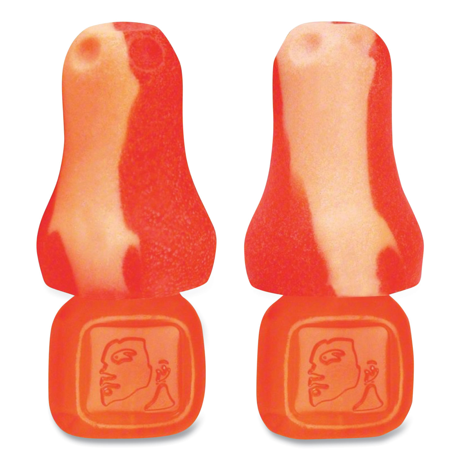 TrustFit Plus Reusable Bell Shaped Uncorded Foam Earplugs, Uncorded, One Size Fits Most, 31 dB NRR, Orange, 1,000/Carton