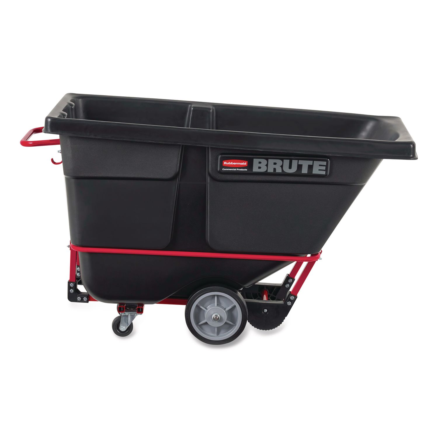 1 cu yd BRUTE Rotomolded Tilt Truck, 2,100 lb Capacity, Black
