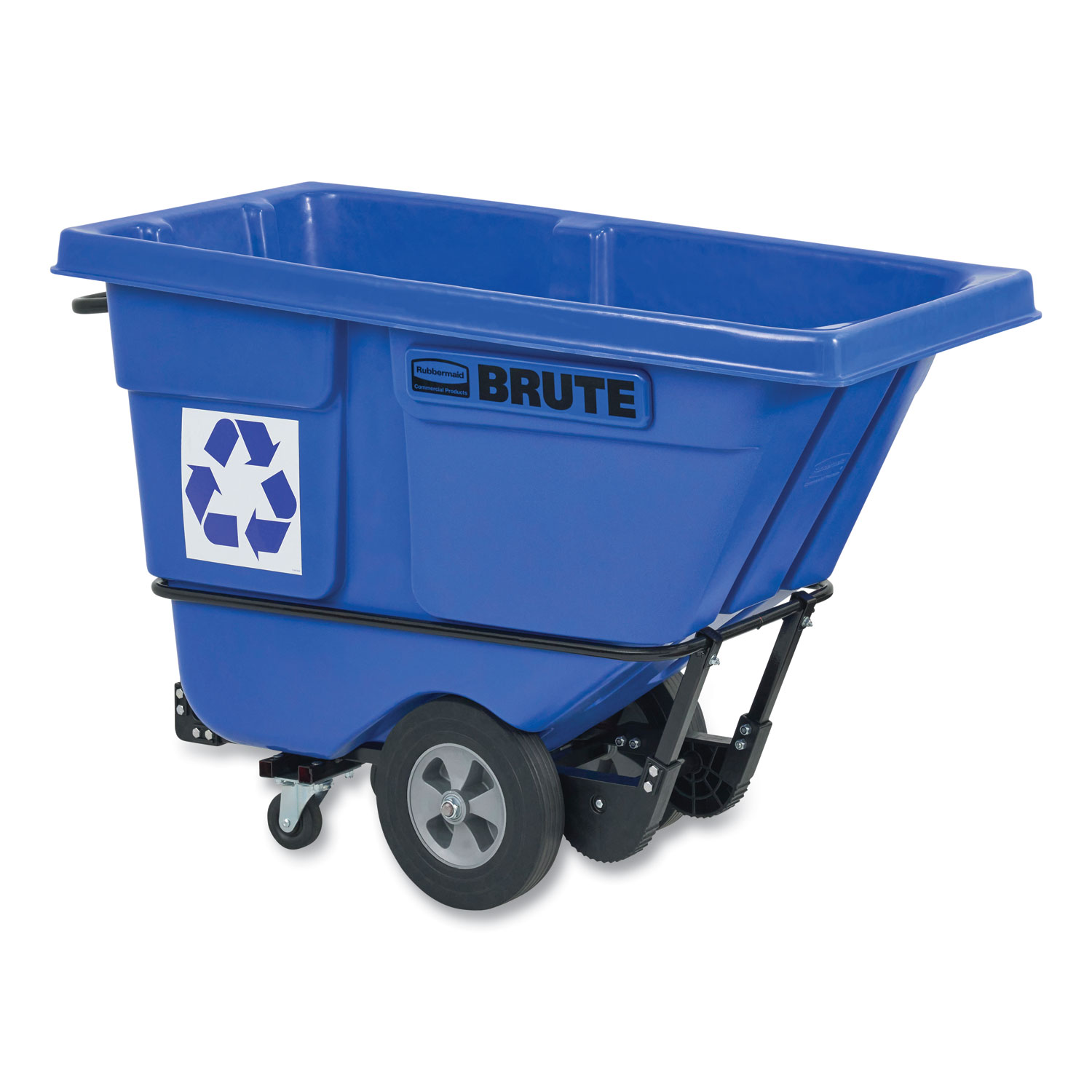 BRUTE Rotomolded Recycling Tilt Truck, 1 cu yd, 1,250 lb Capacity