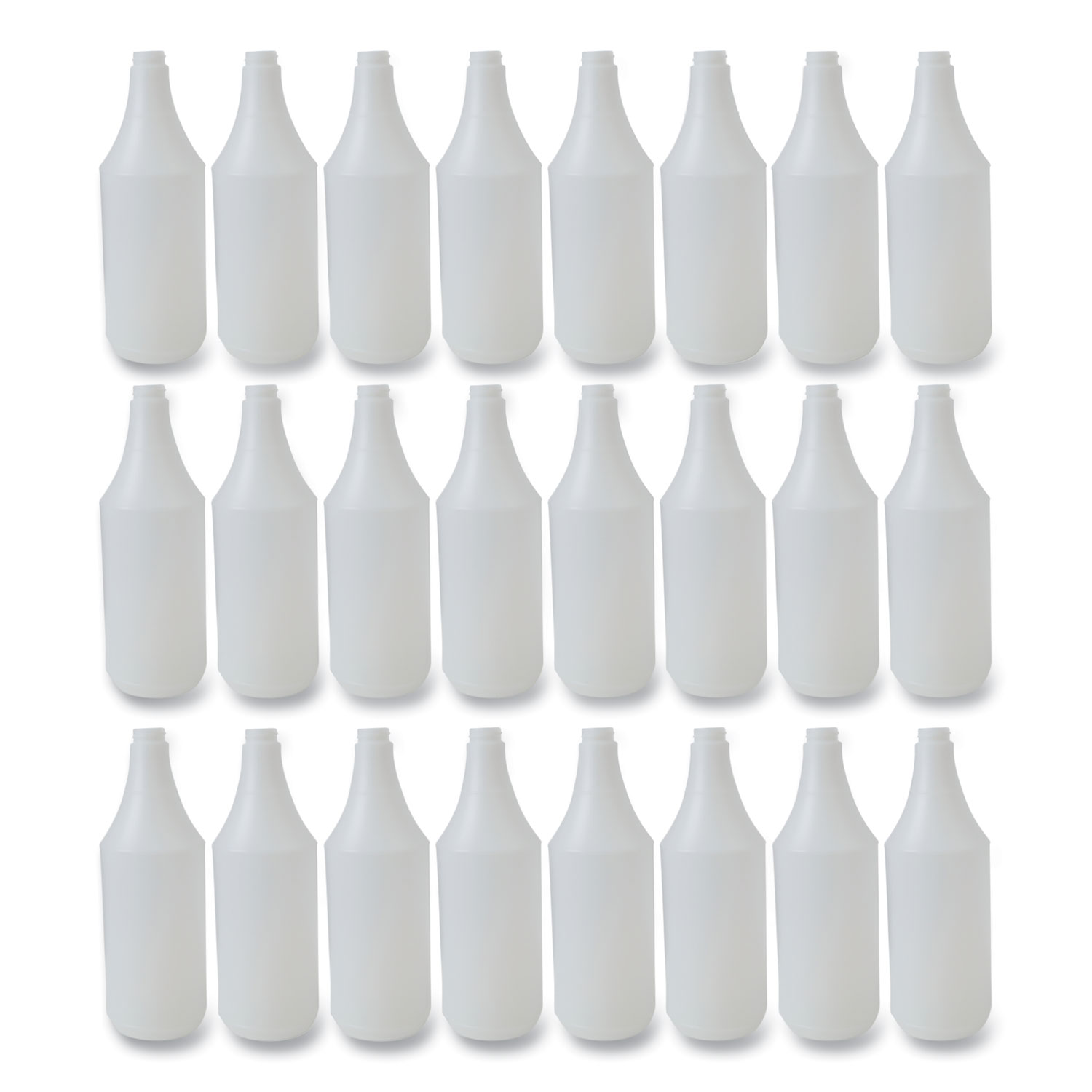 Embossed Spray Bottle, 32 oz, Clear, 24/Carton