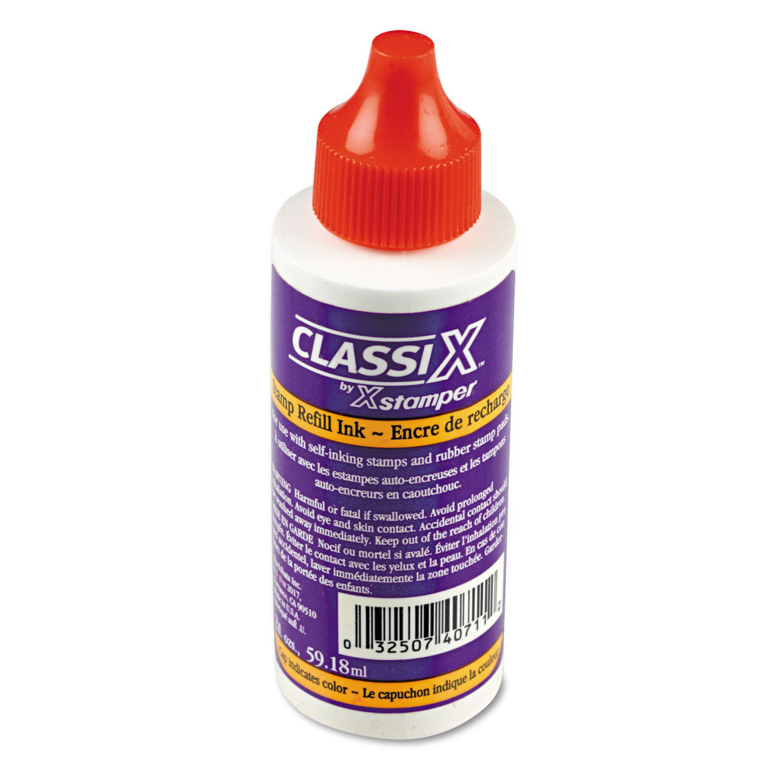  ClassiX 036042 Refill Ink for Classix Stamps, 2 oz Bottle, Red (XST40711) 