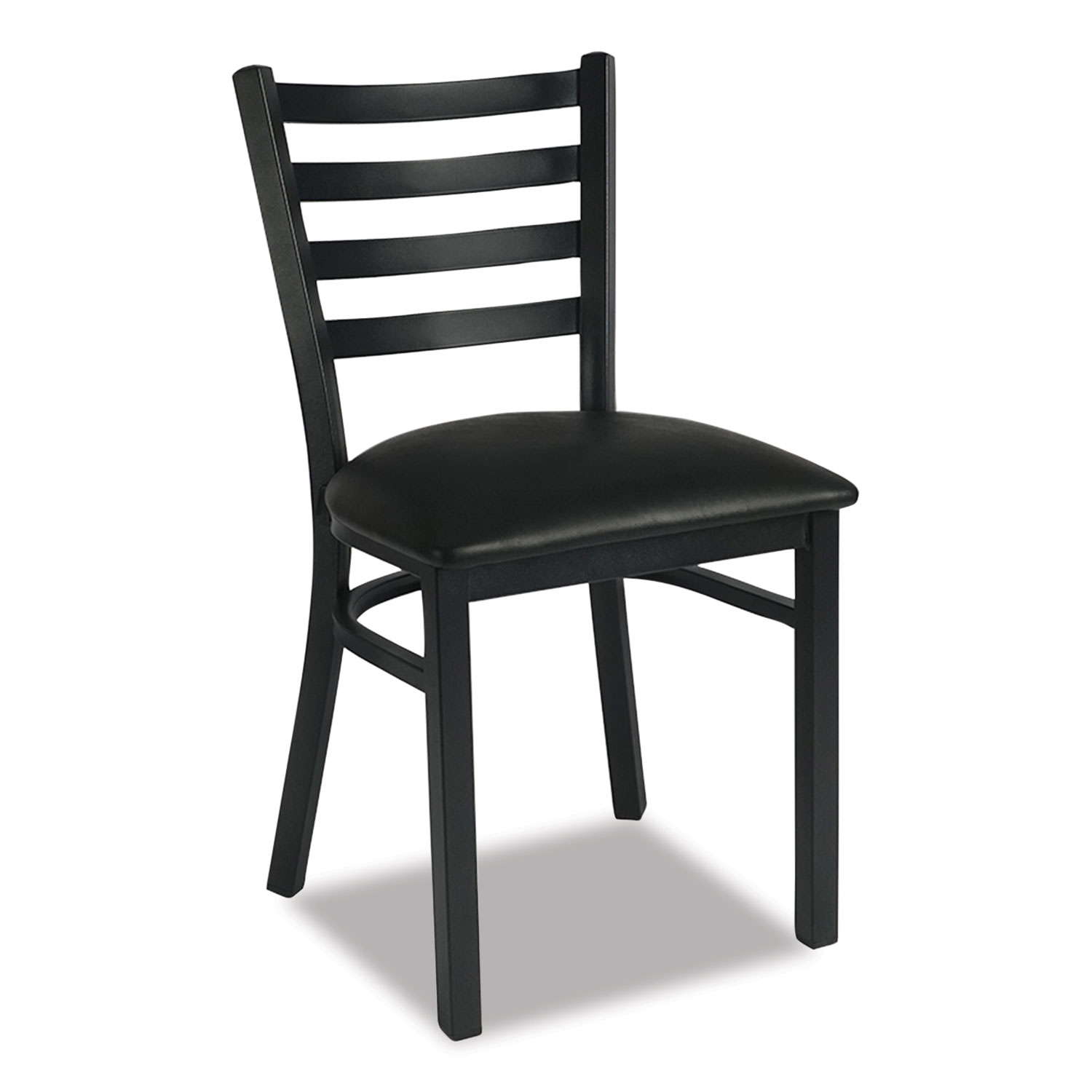 White Horse Series Side Chairs, Supports Up to 300 lb, 18″ Seat Height, Black Seat/Back/Base