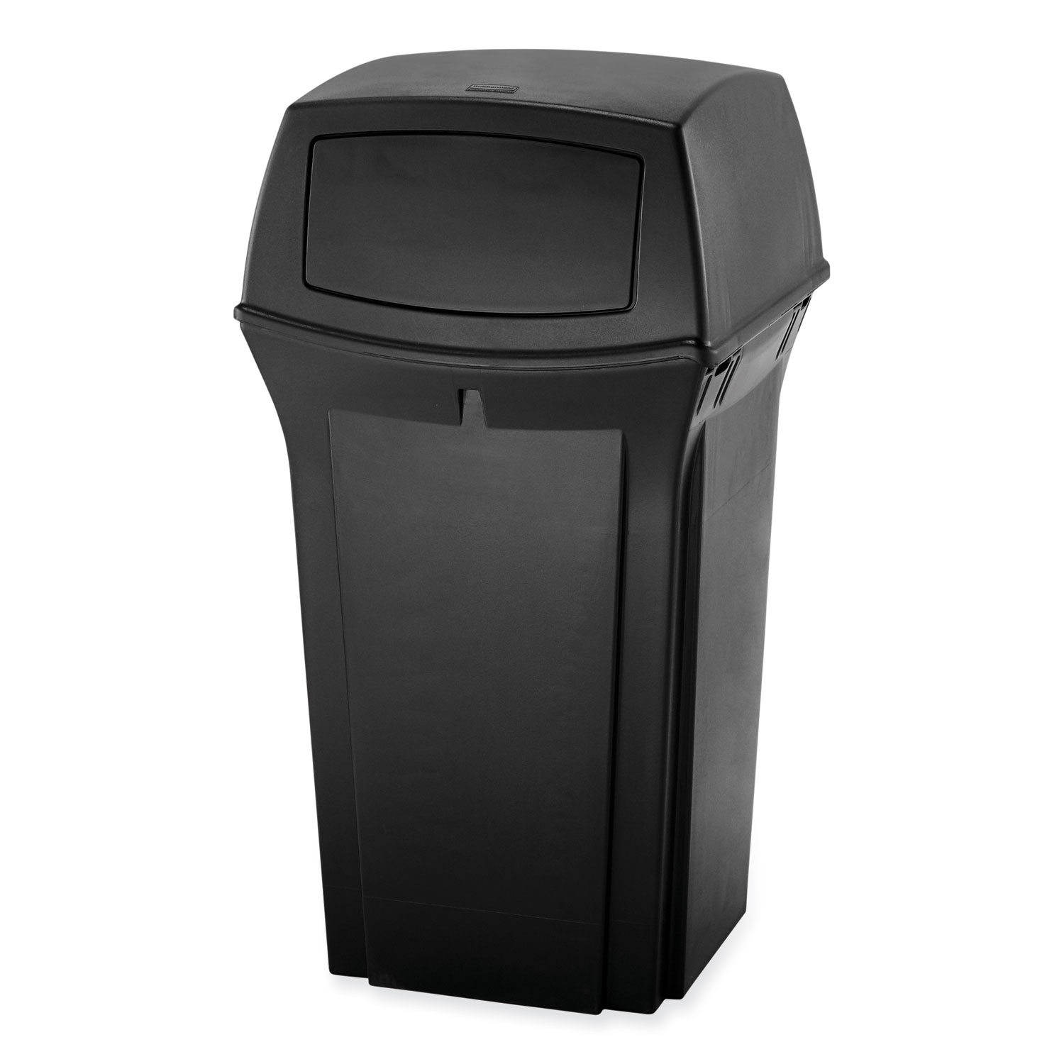 Rubbermaid Commercial Trash Can,45 gal.,Black,Plastic FG917188BLA, 1 -  Foods Co.