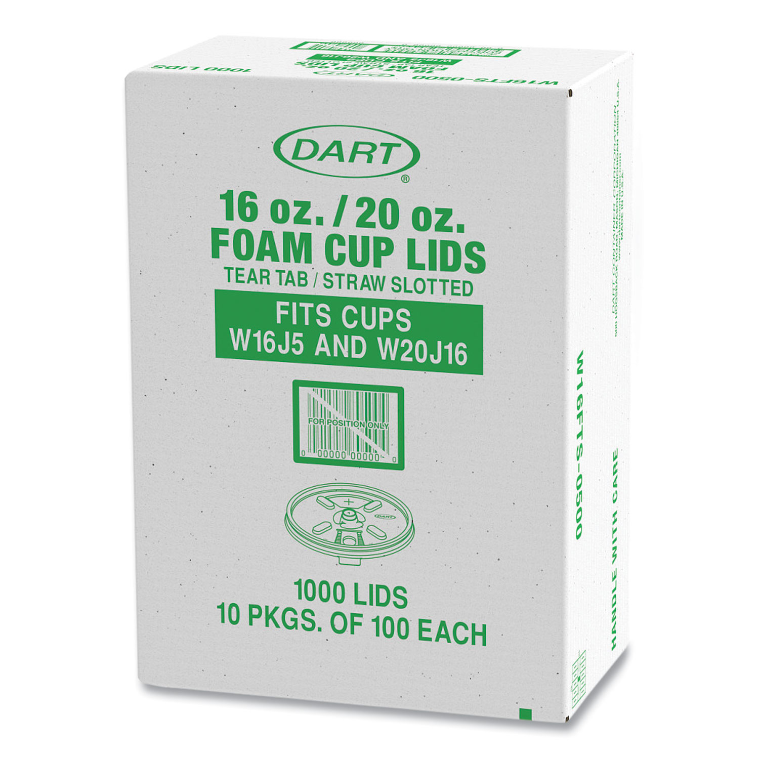  Dart 20J16 Foam Drink Cups, 20oz, 500/Carton : Health &  Household