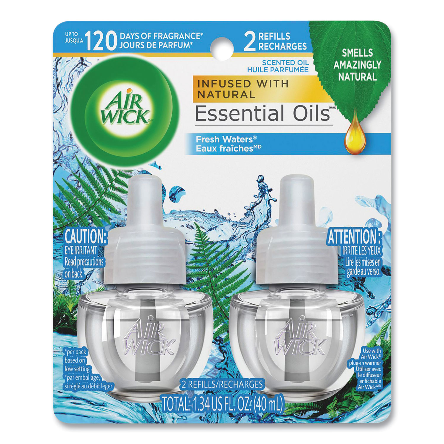 Scented Oil Refill, Fresh Waters, 0.67 oz, 2/Pack - Office Express Office  Products