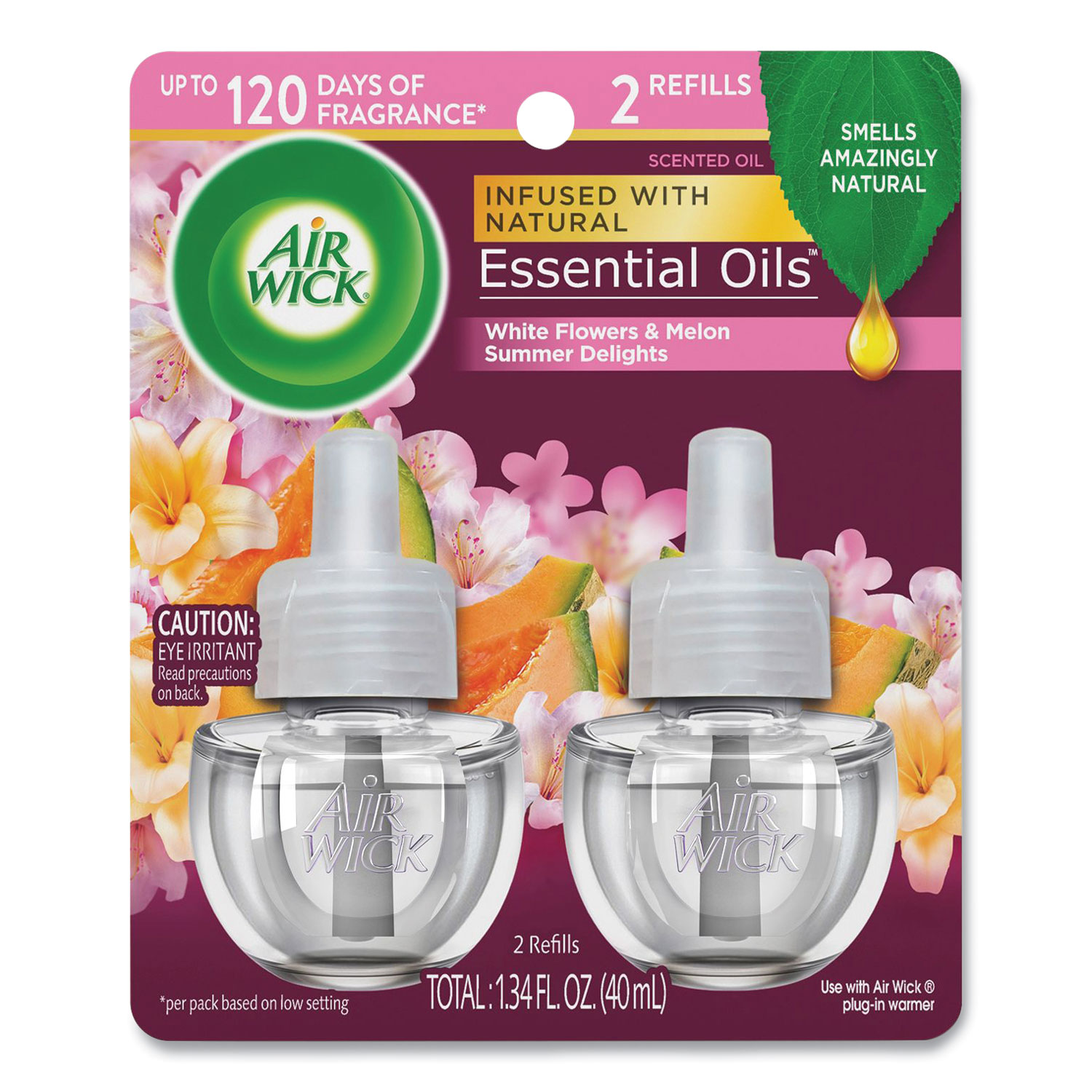 Scented Oil Refills, Summer Delights, 0.67 oz, 2/Pack