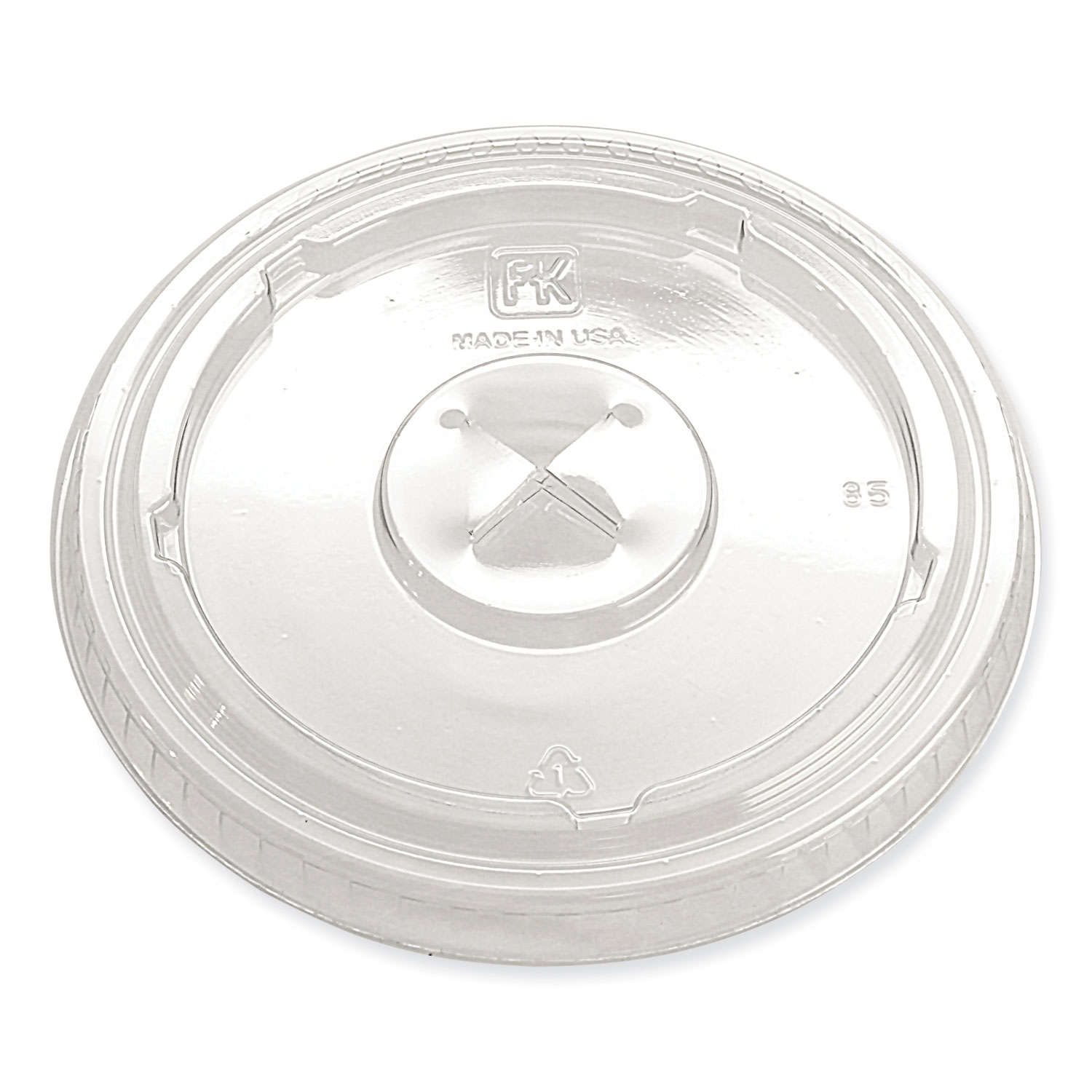 Greenware Cold Drink Lids, X-Slot, Fits 12 oz to 20 oz Cup, 1,000/Carton