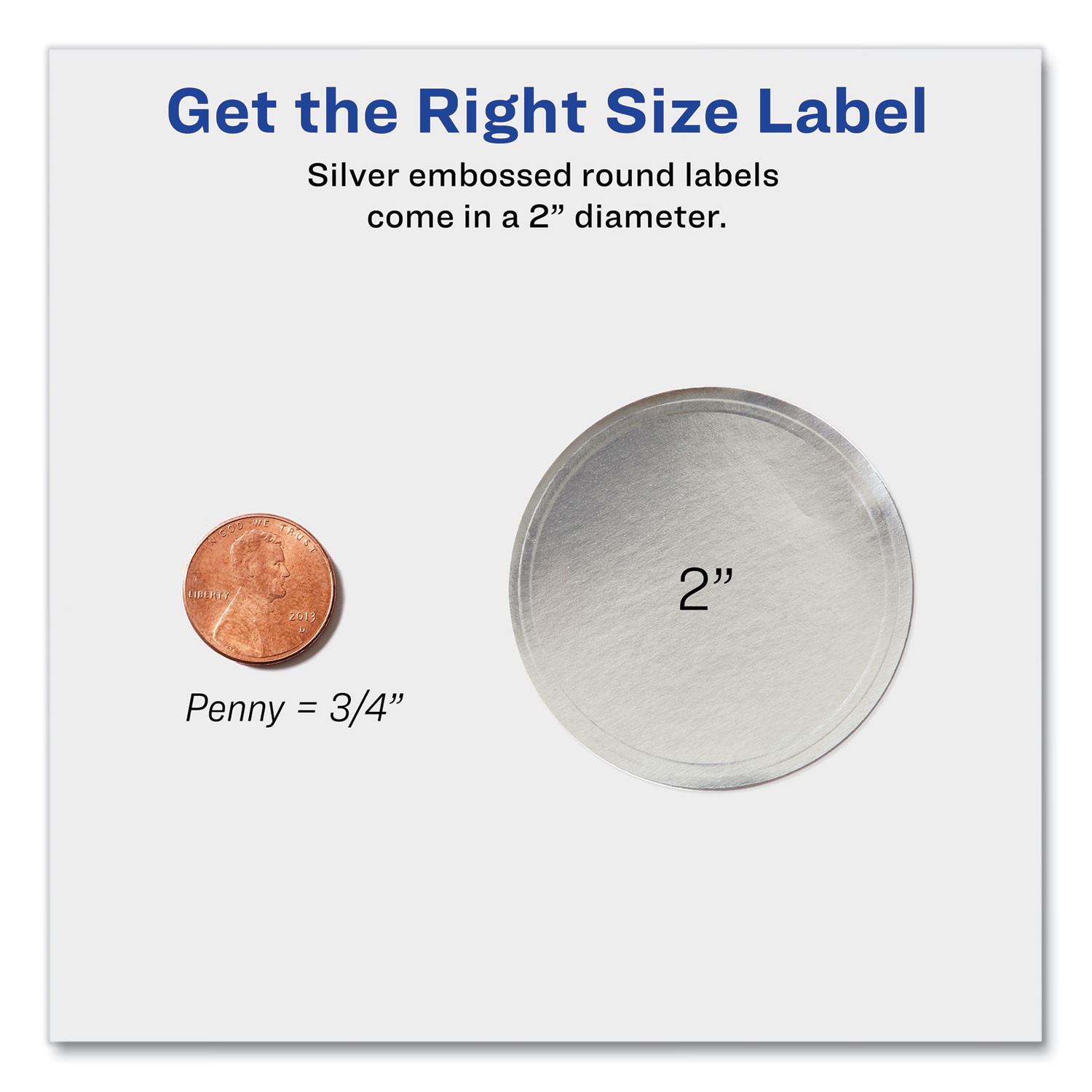 Avery Glossy White Round Labels 3.5 Inch - Permanent Adhesive For Laser & Inkjet Printing